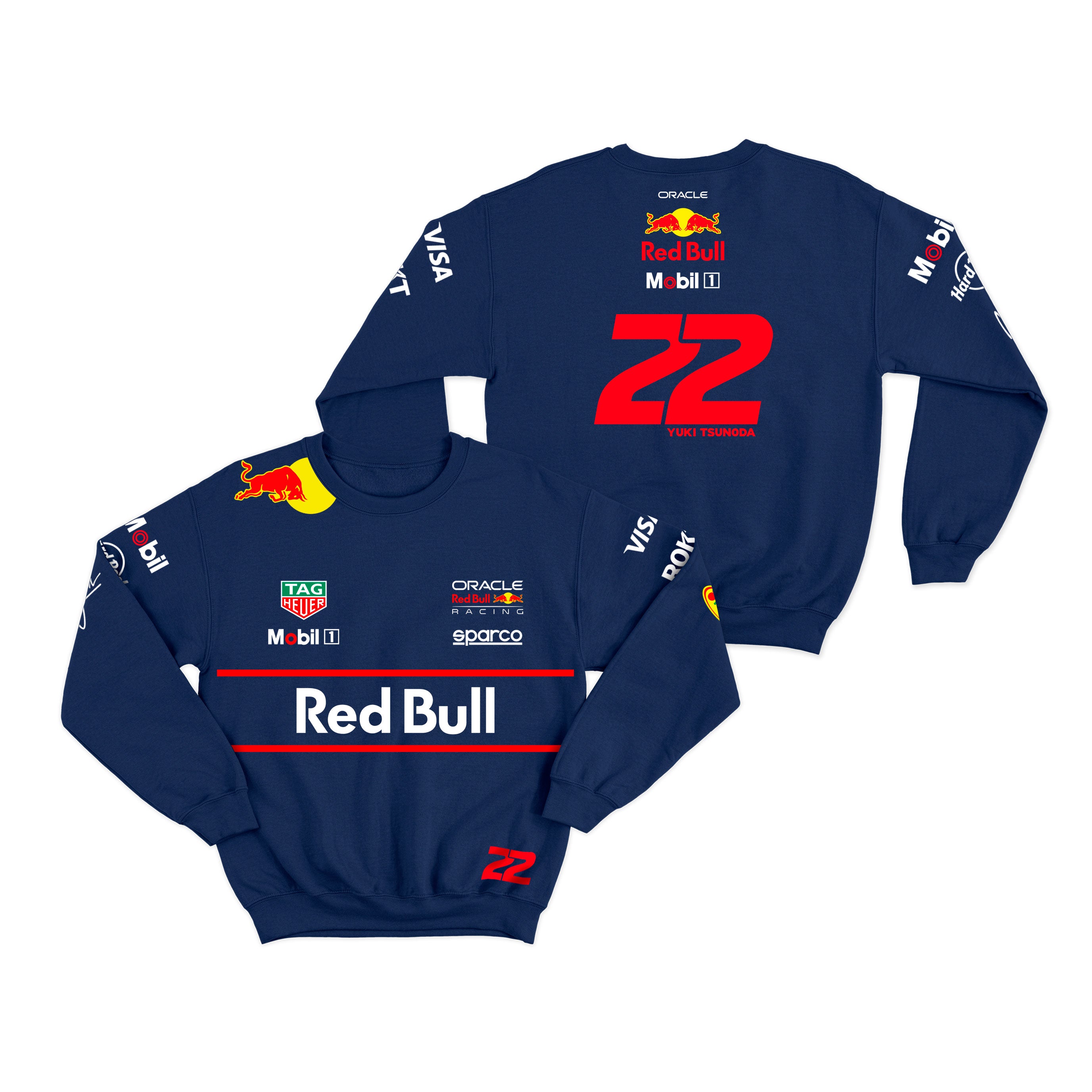 Moletom Red Bull Yuki Tsunoda 2025 Azul Marinho