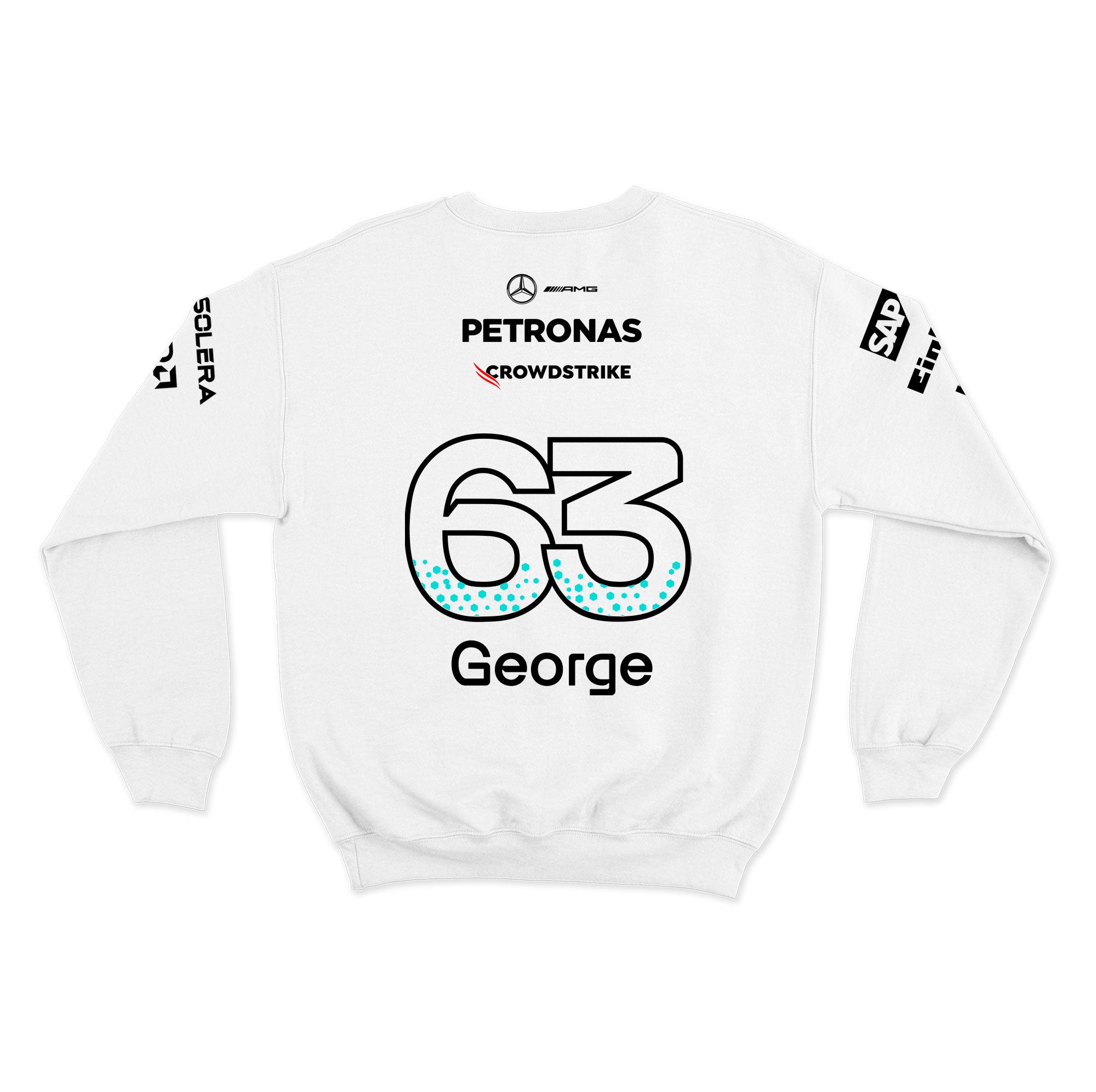 Moletom Mercedes George Russell 2025 Branco