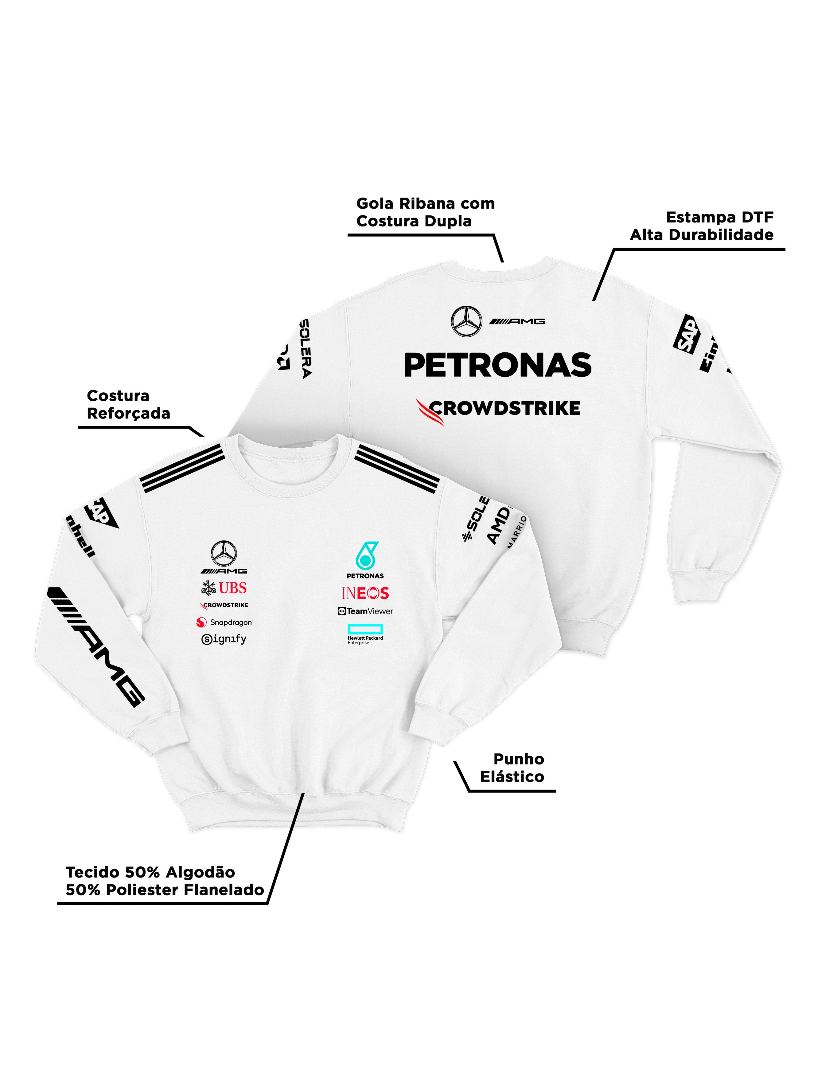 Moletom Mercedes 2025 Branco