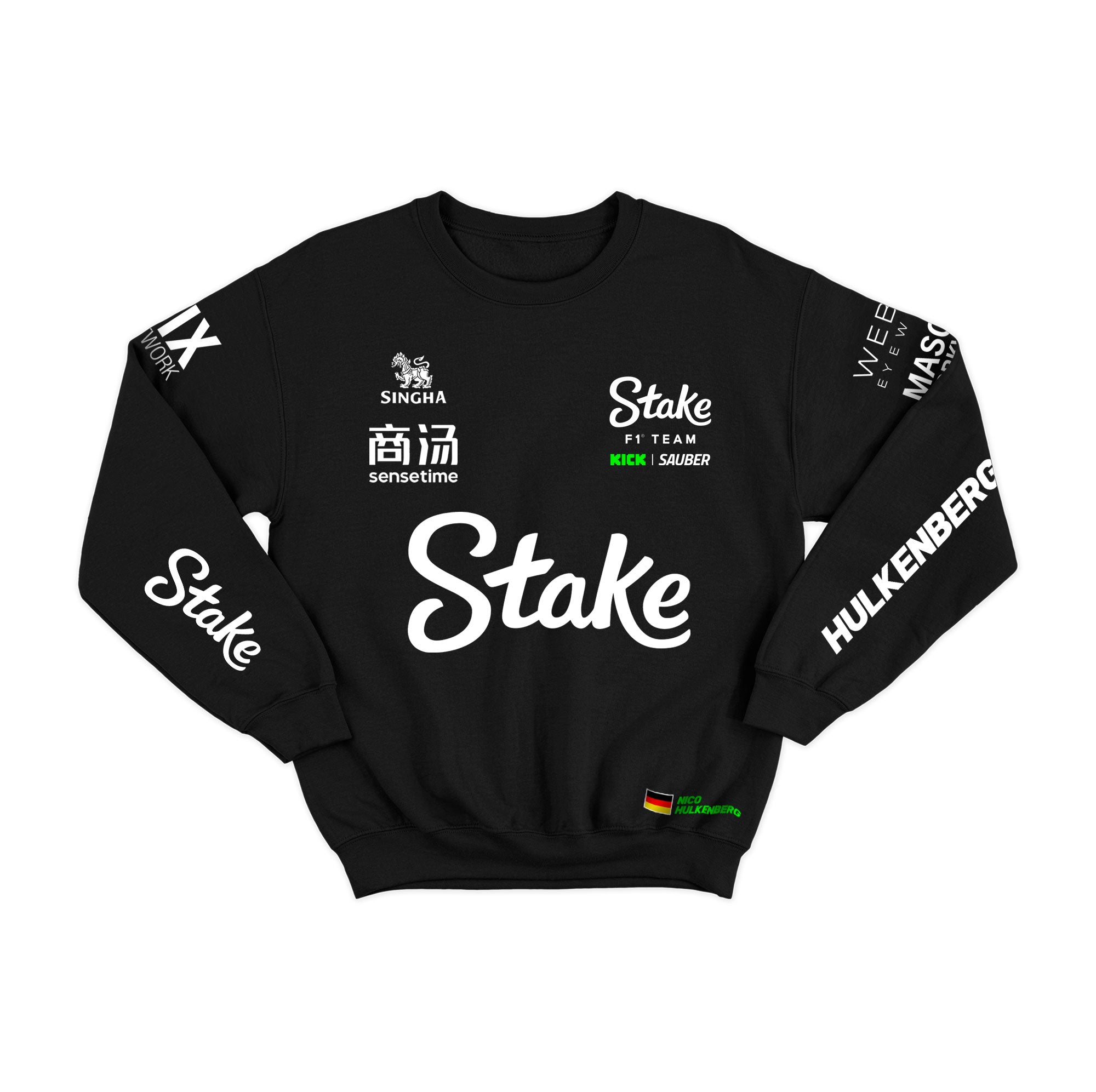 Moletom Stake Sauber Nico Hulkenberg 2025 Preto