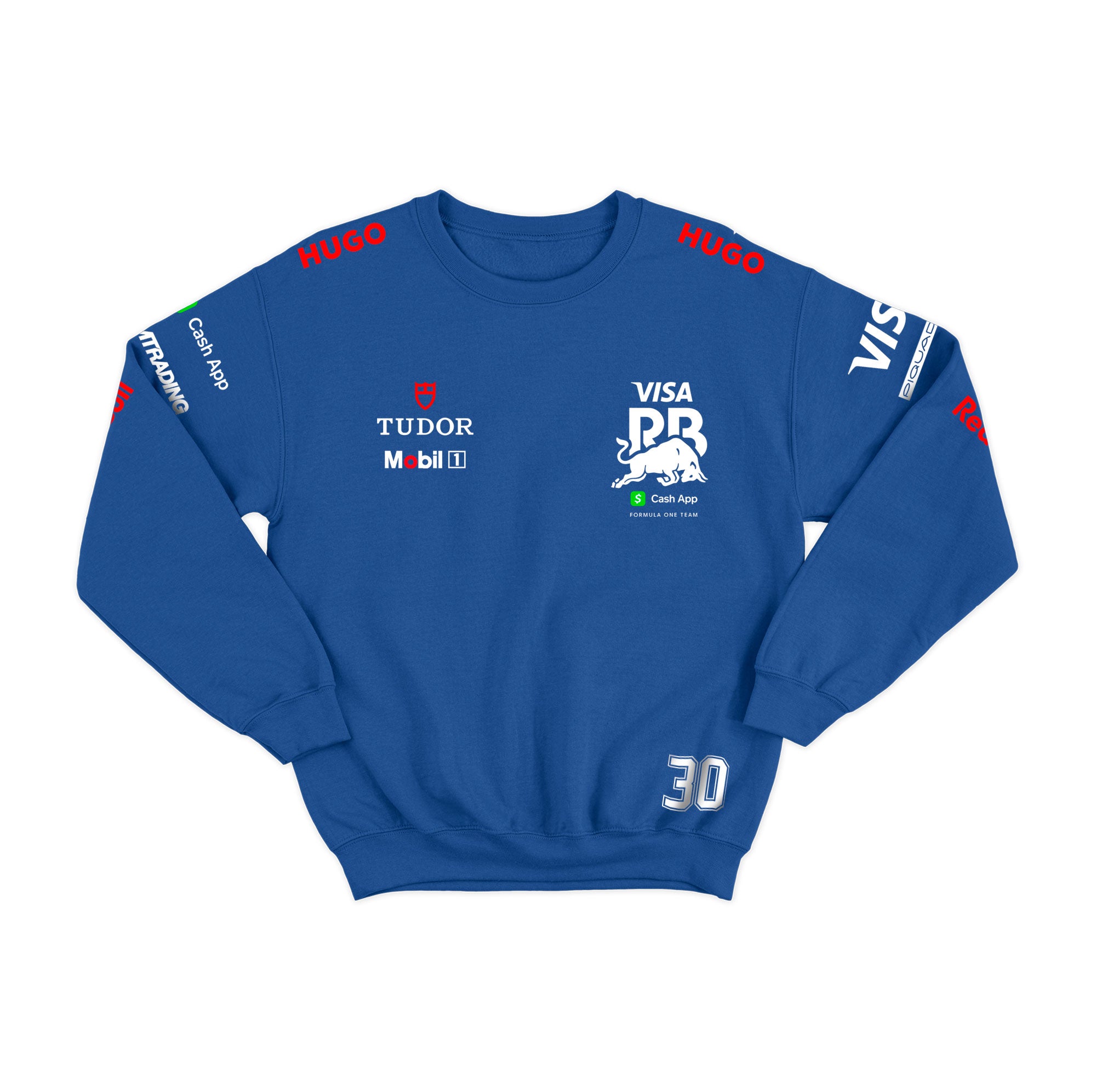 Moletom Visa Racing Bulls Liam Lawson 2025 Azul Royal