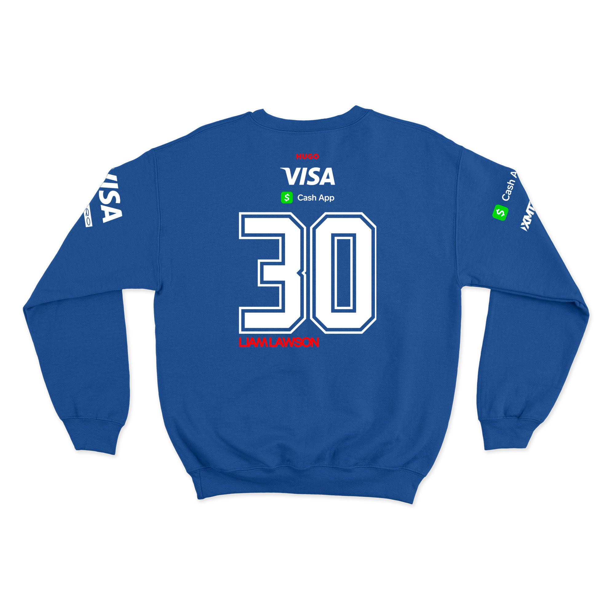 Moletom Visa Racing Bulls Liam Lawson 2025 Azul Royal