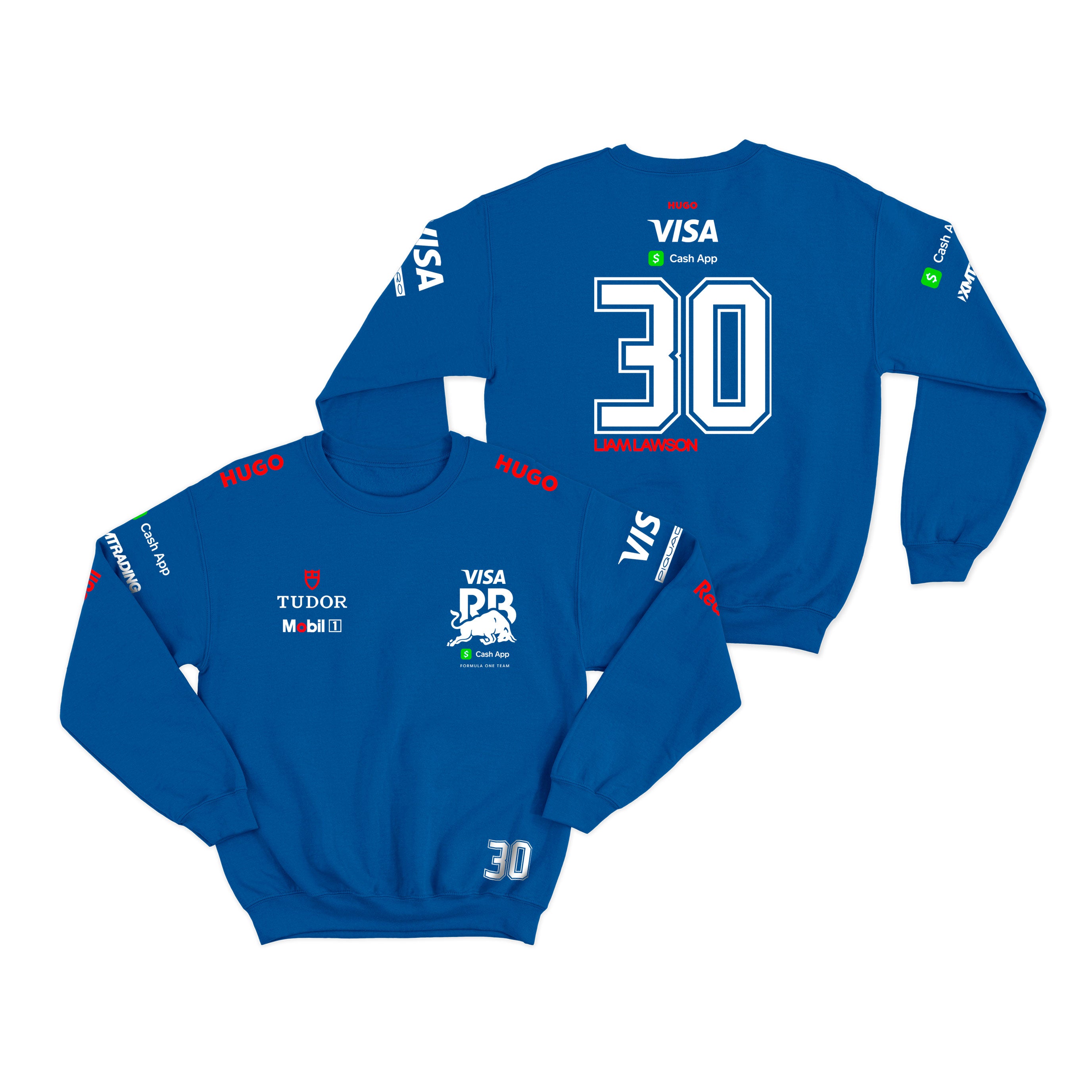 Moletom Visa Racing Bulls Liam Lawson 2025 Azul Royal