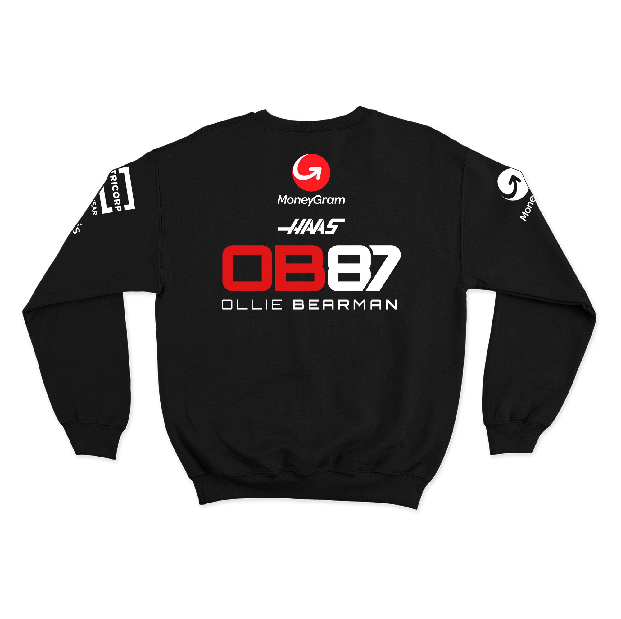 Moletom Haas Oliver Bearman 2025 Preto
