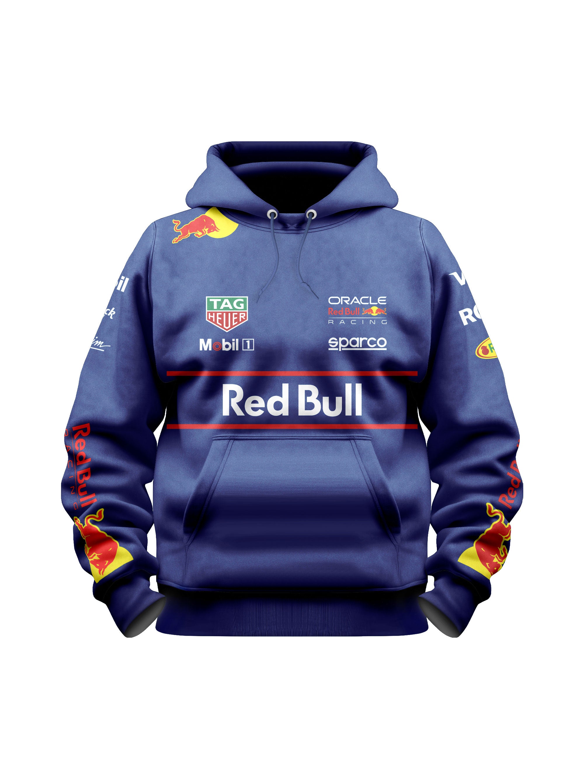 Moletom Canguru Max Verstappen Red Bull 2025 Azul Marinho