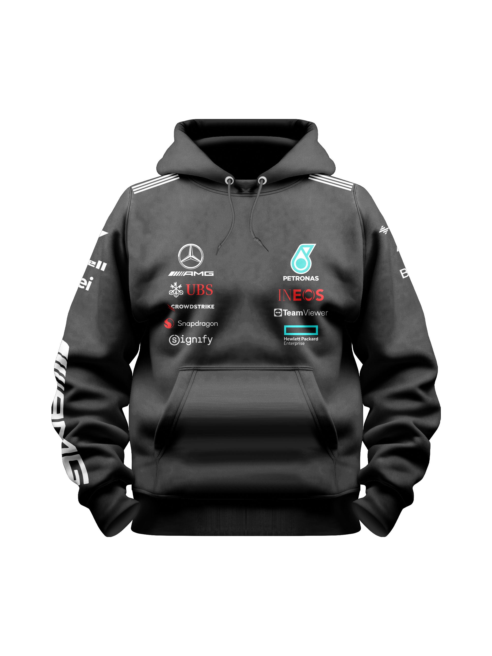 Moletom Canguru Mercedes Kimi Antonelli 2025 Preto