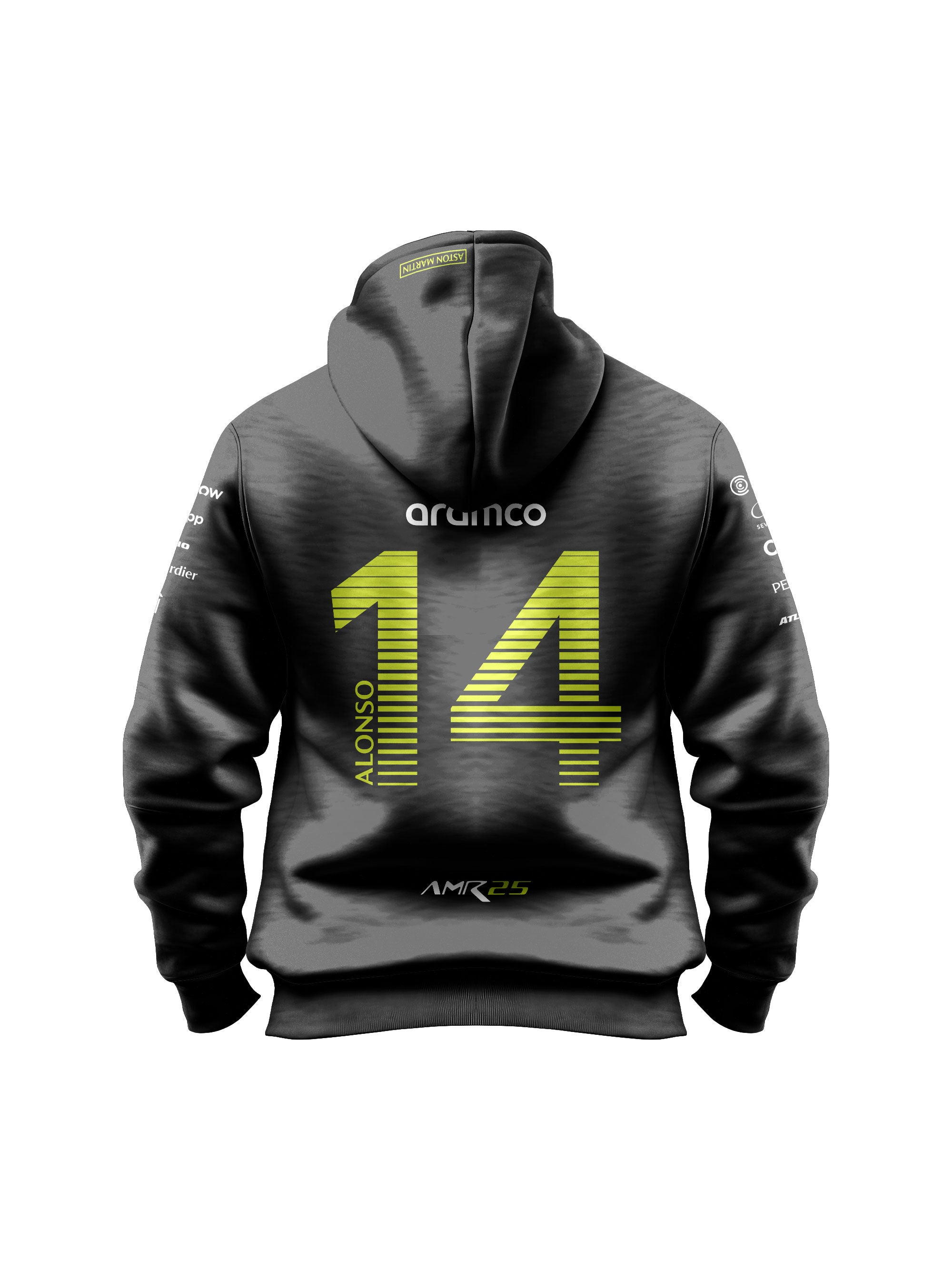 Moletom Canguru Aston Martin Fernando Alonso 2025 Preto