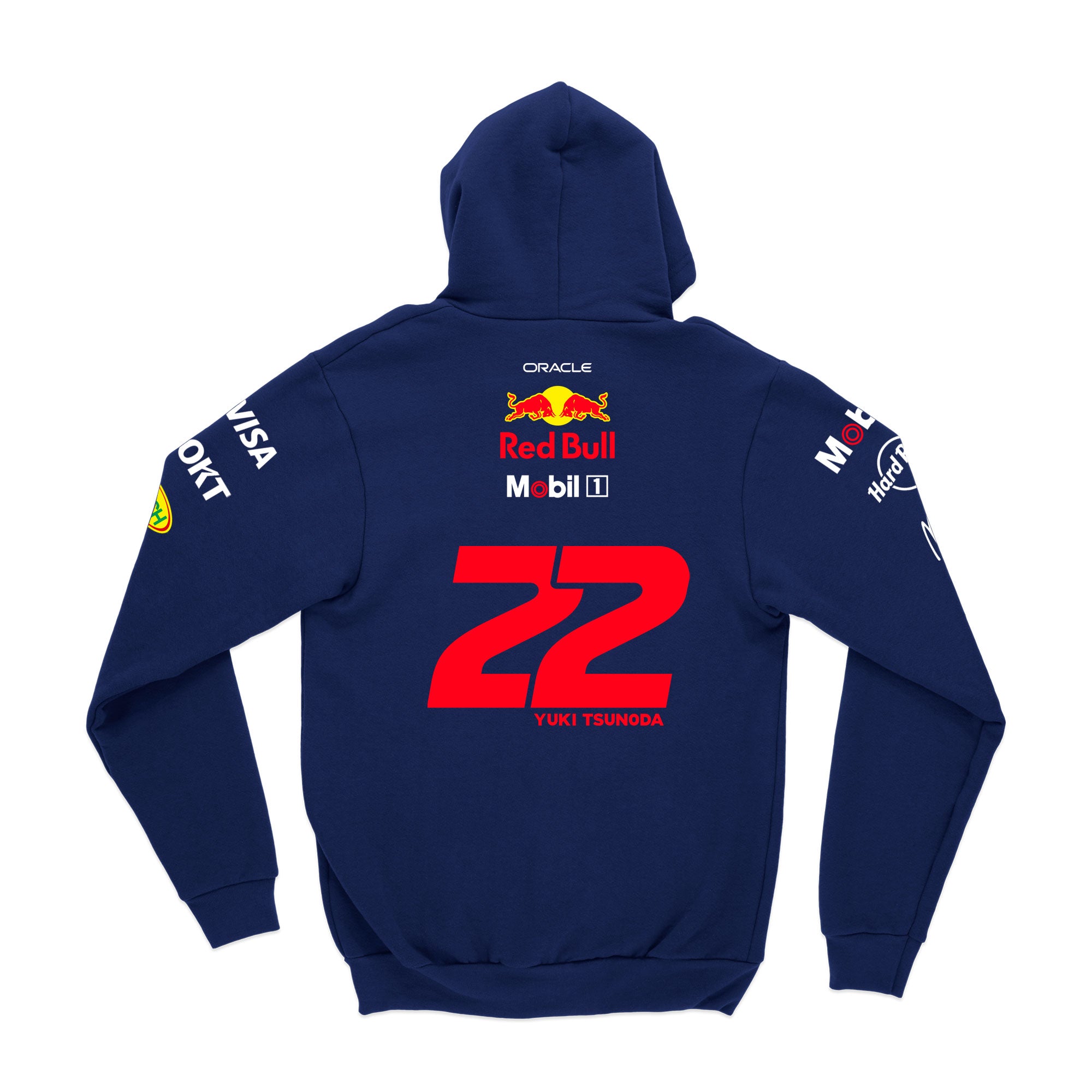 Moletom Canguru Yuki Tsunoda Red Bull 2025 Azul Marinho