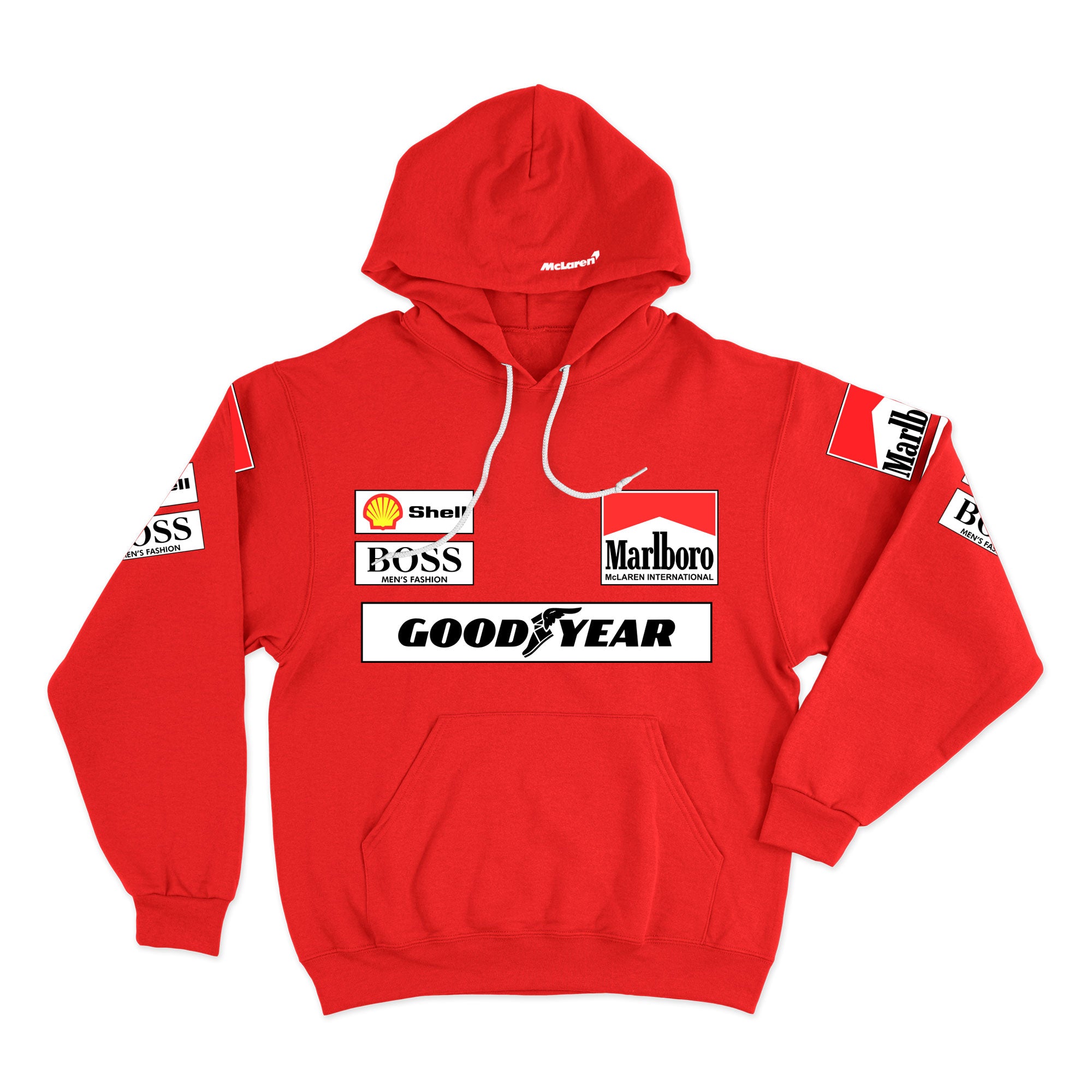 Moletom Mclaren Equipe Retrô Vermelho