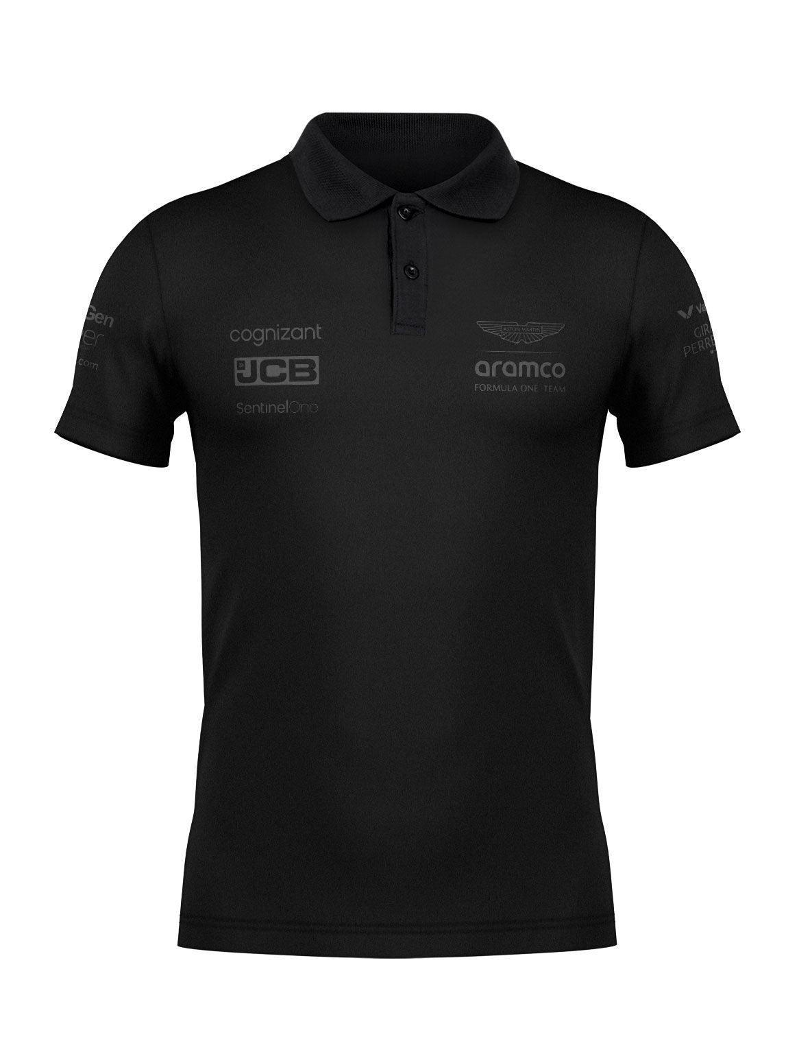 Camisa Polo Fernando Alonso Aston Martin 2024 All Black