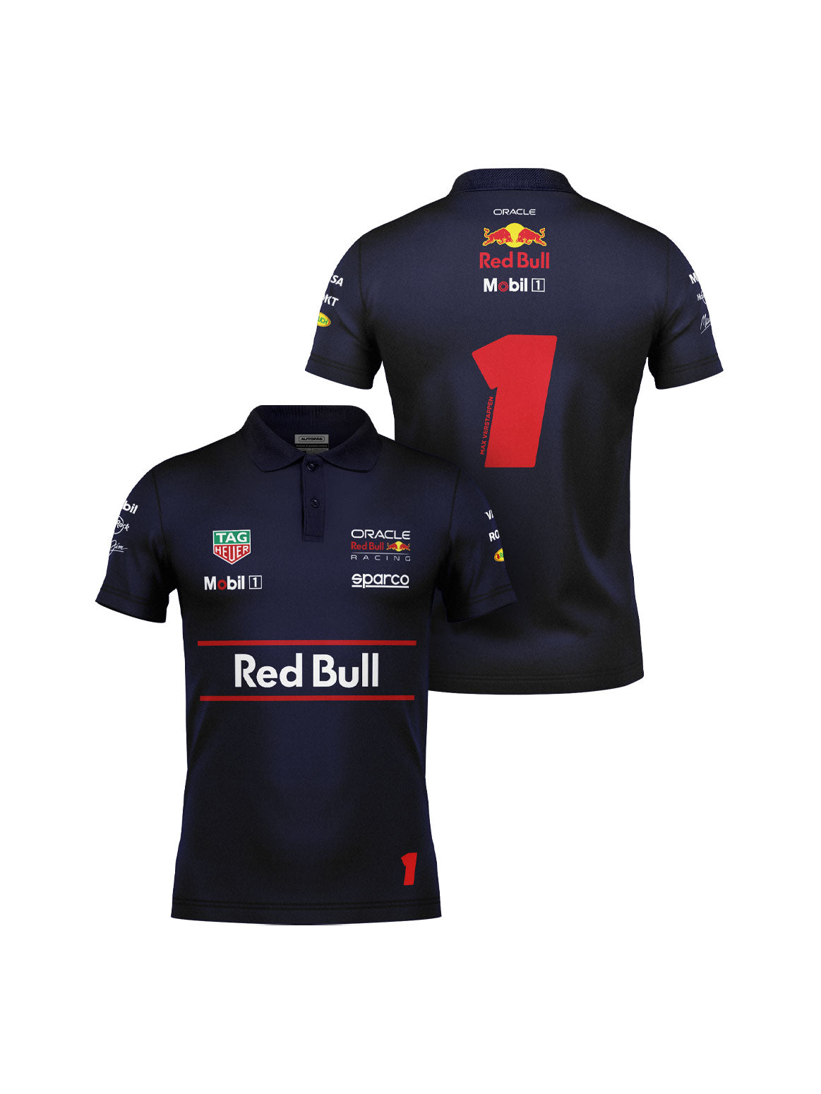 Camiseta Polo Red Bull Max Verstappen Azul Marinho 2025