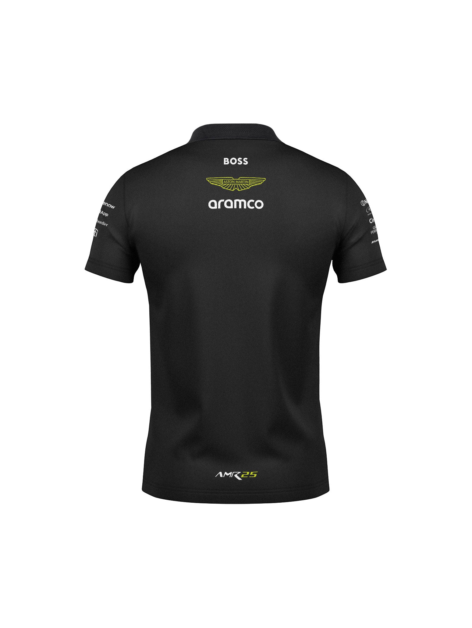 Camiseta Polo Aston Martin Equipe Preto 2025