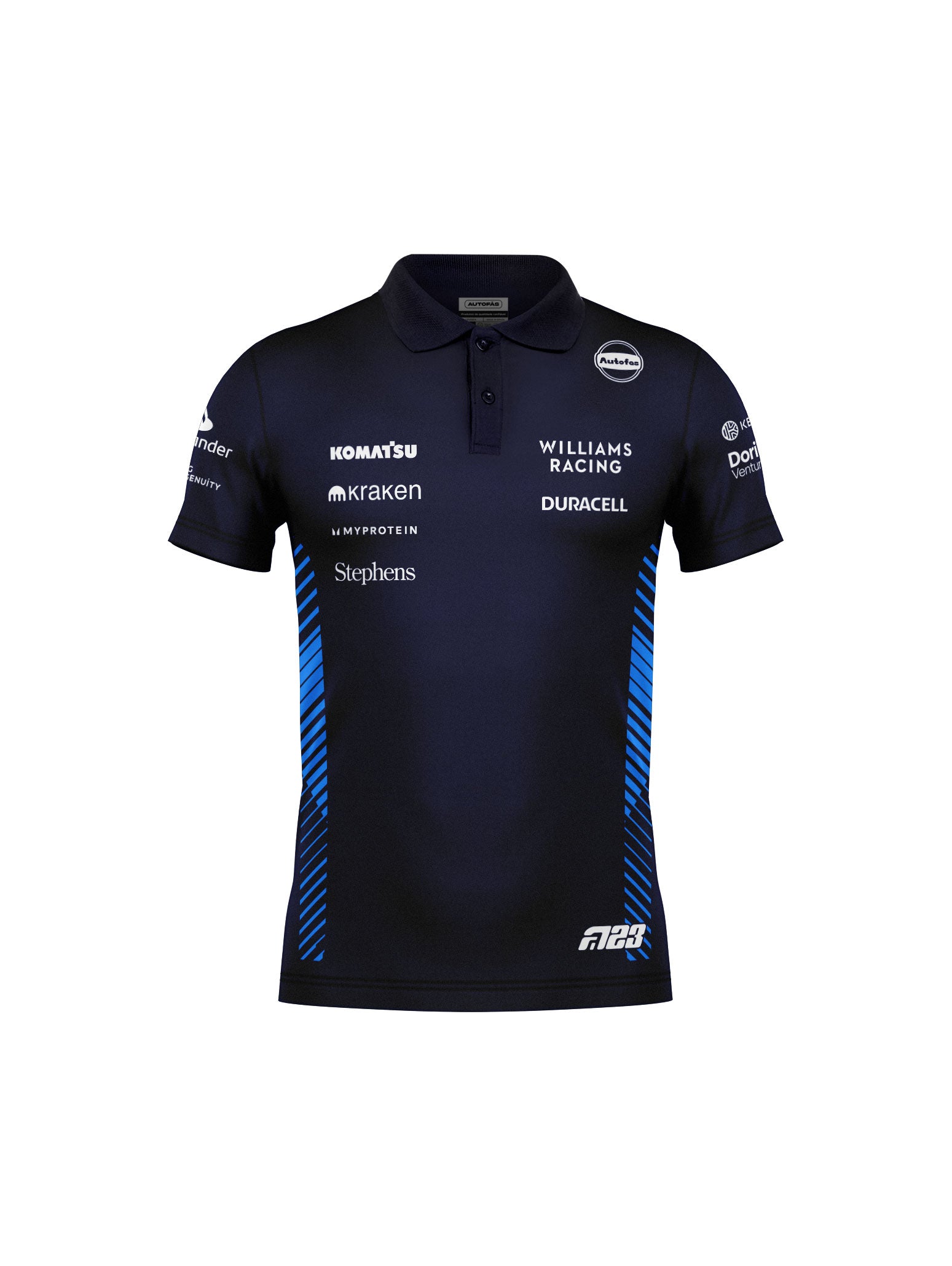 Camiseta Polo Williams Alex Albon Azul Marinho 2025
