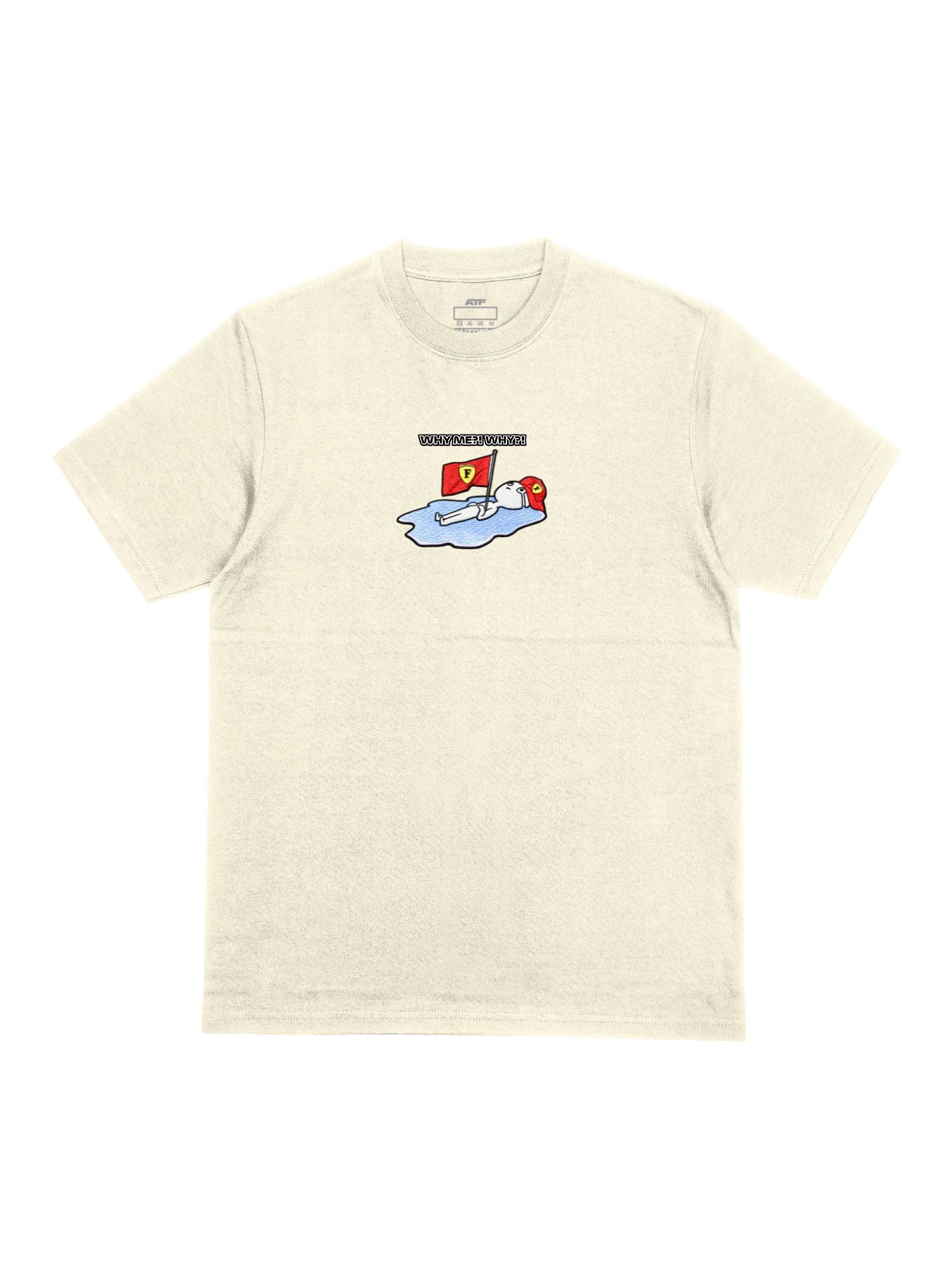 Camiseta Oversized Tifosi Life Why Me? Off White