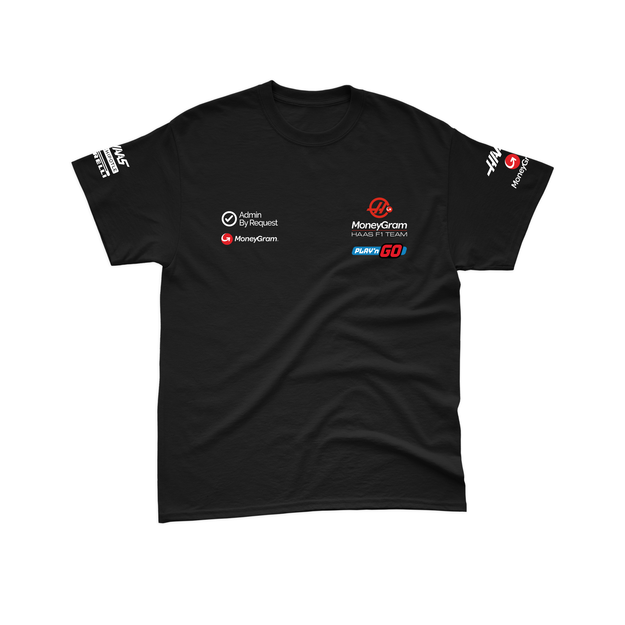 Camiseta Algodão Haas F1 2024 Preta