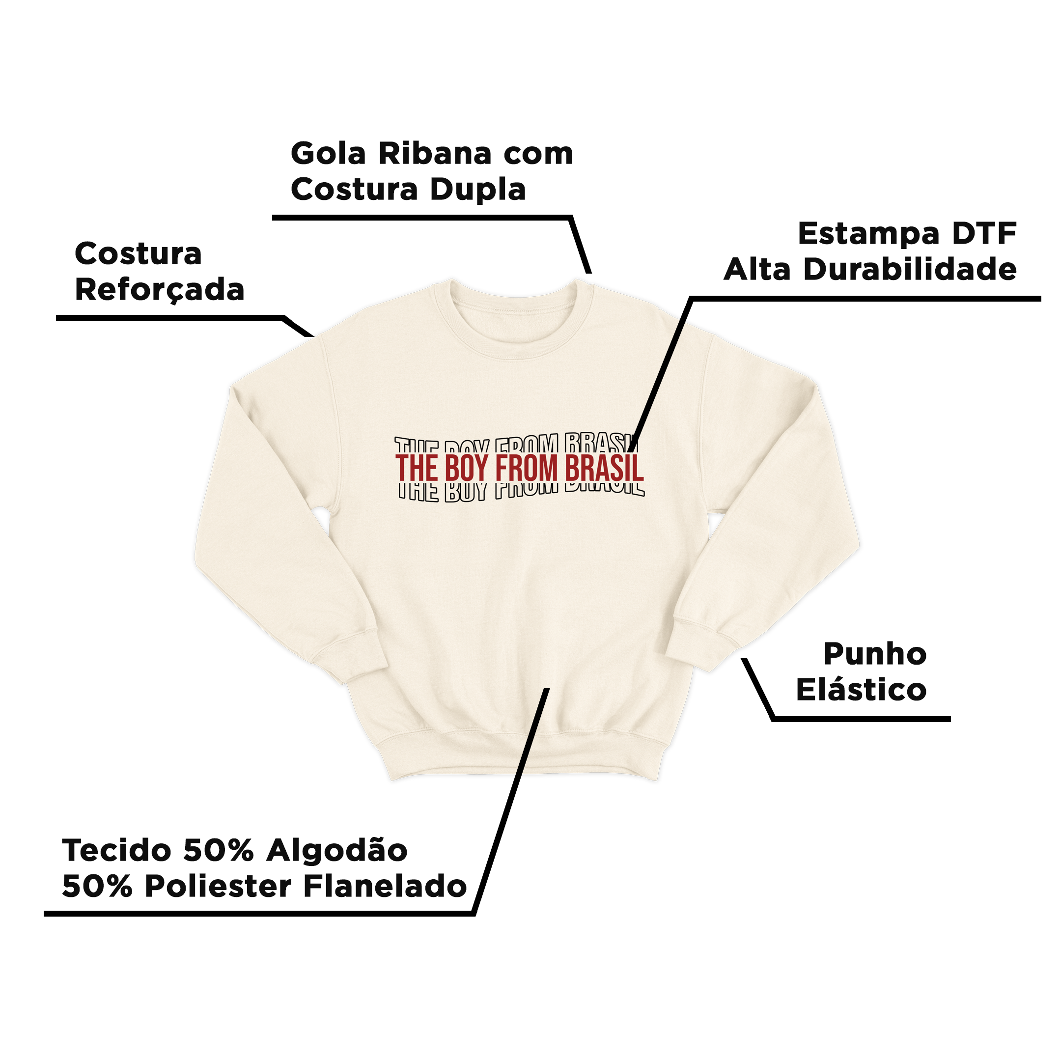 Moletom The Boy From Brasil Off White