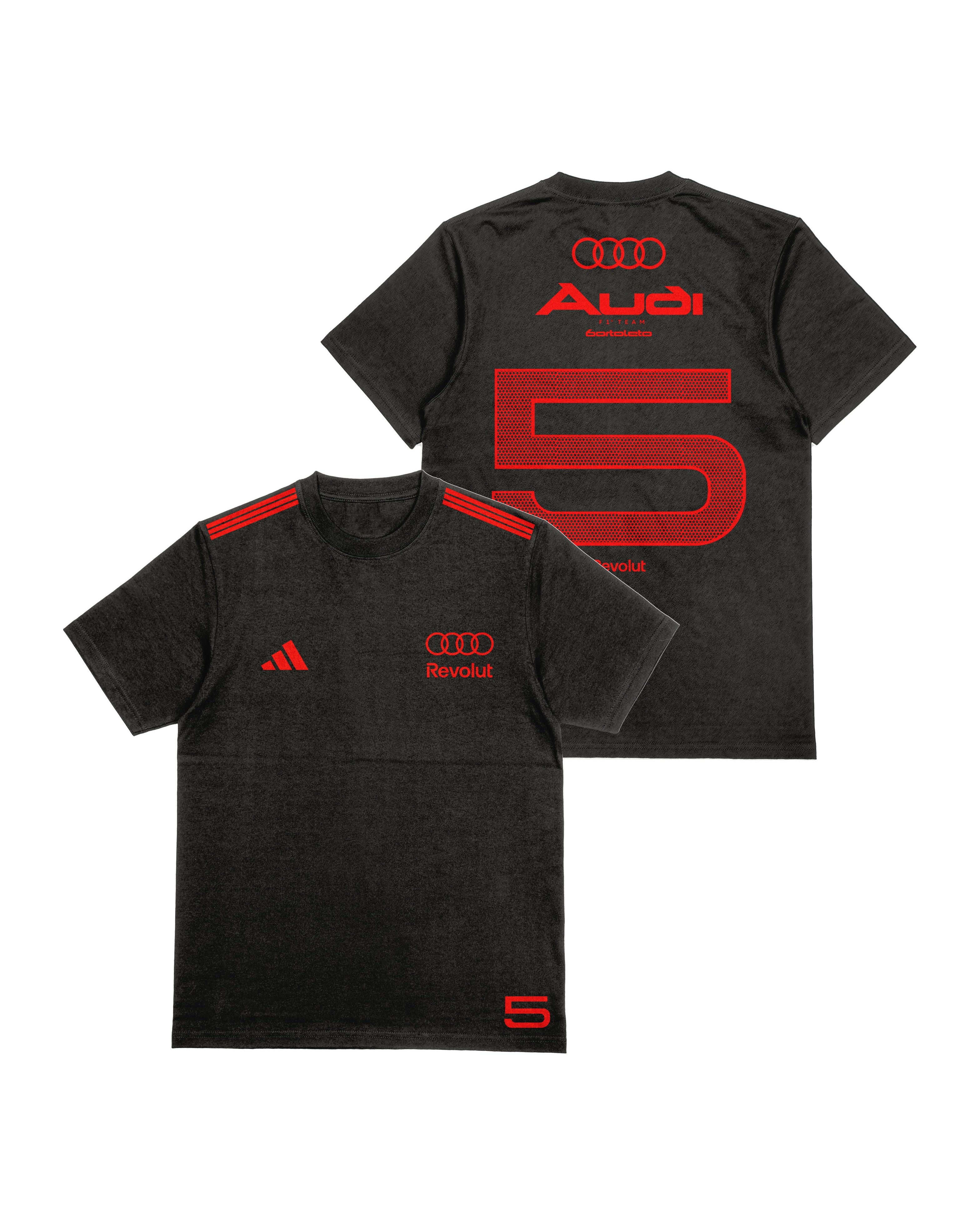 Camiseta Oversized Bortoleto Audi Edição Red & Black