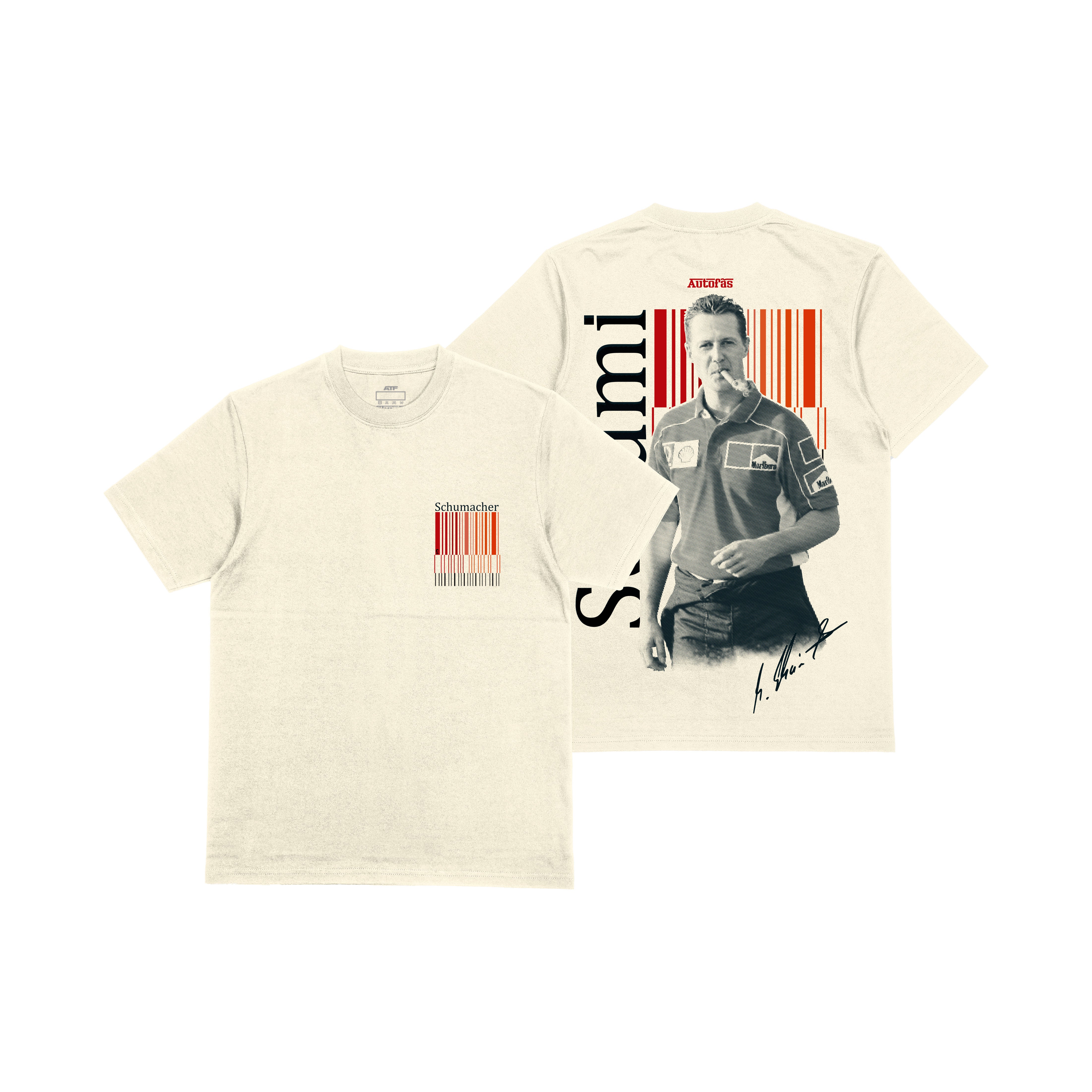 Camiseta Oversized Schumacher Marlboro Algodão