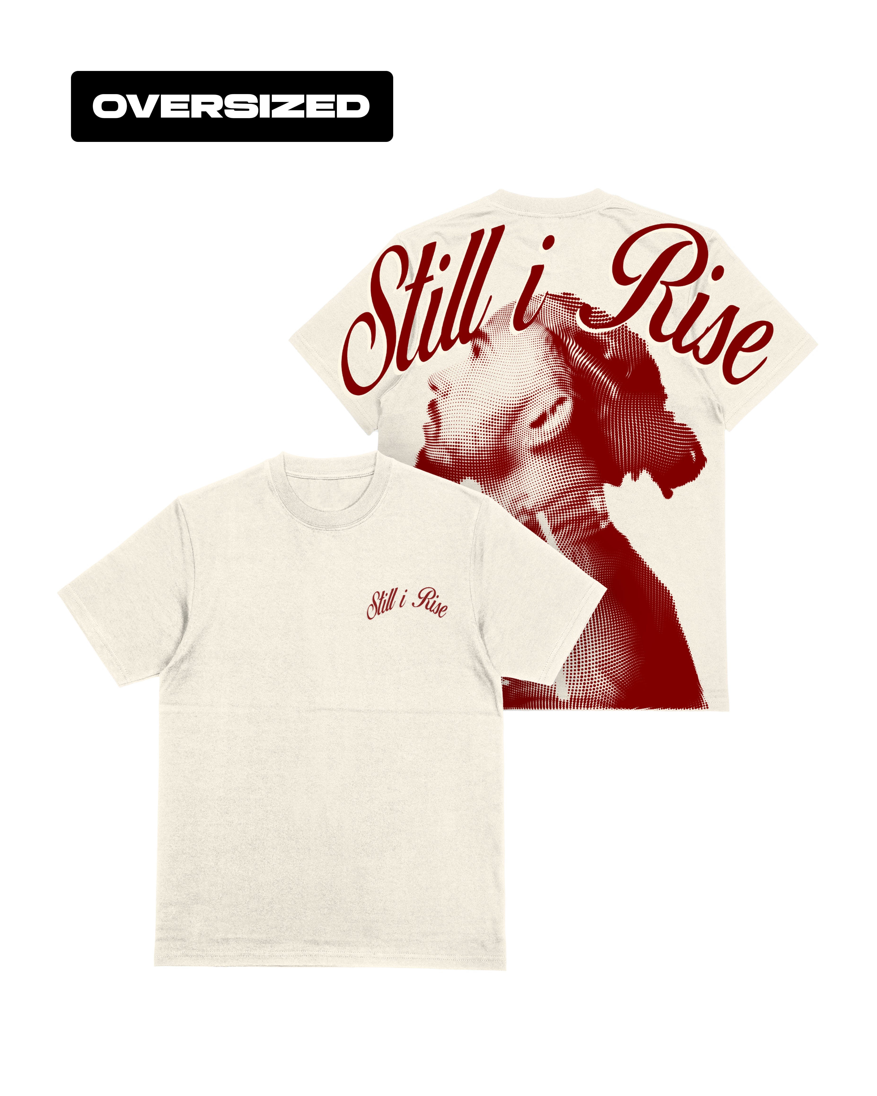 Camiseta Oversized Lewis Hamilton Still I Rise Off White 2025