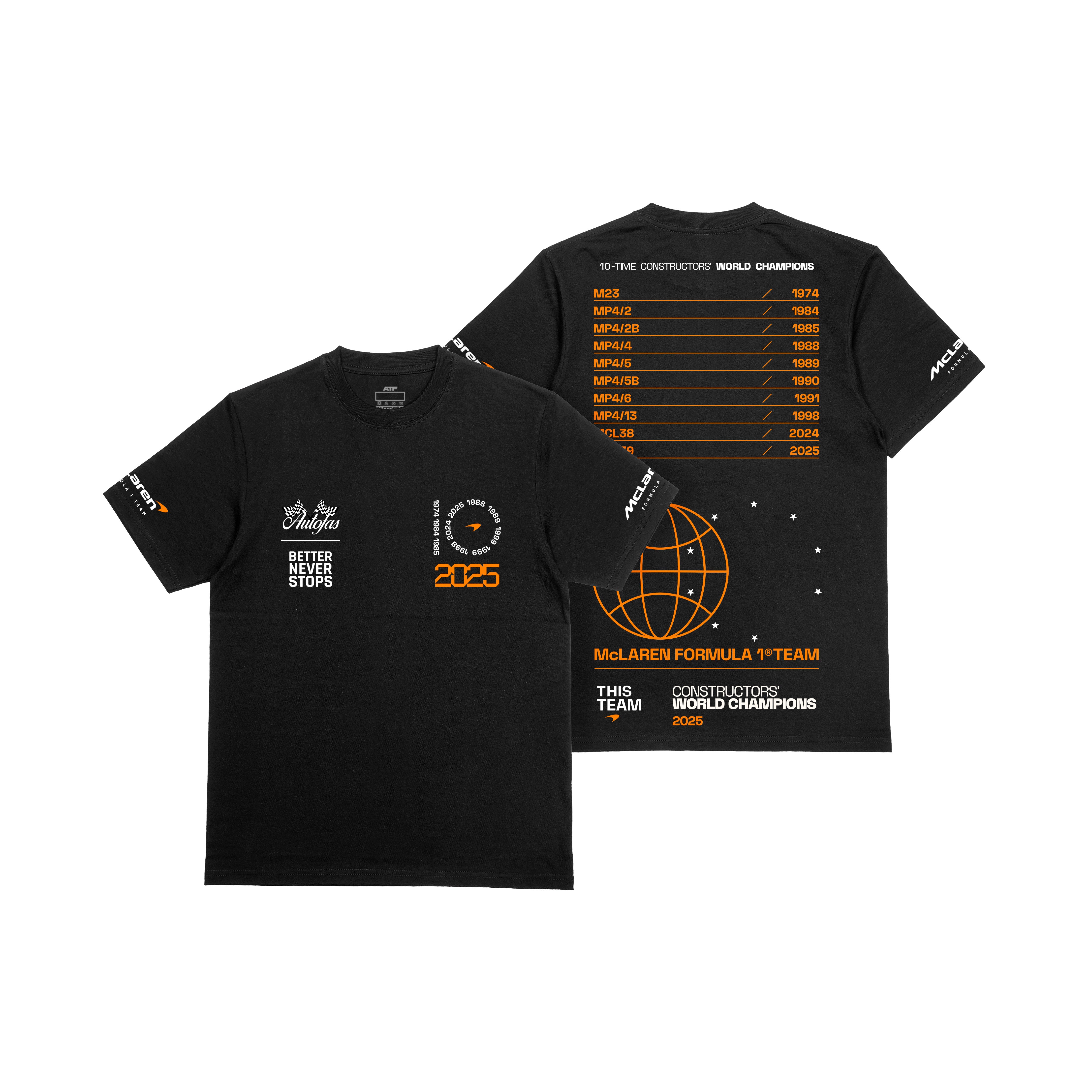 Camiseta Oversized Edição Mclaren World Champion 2025