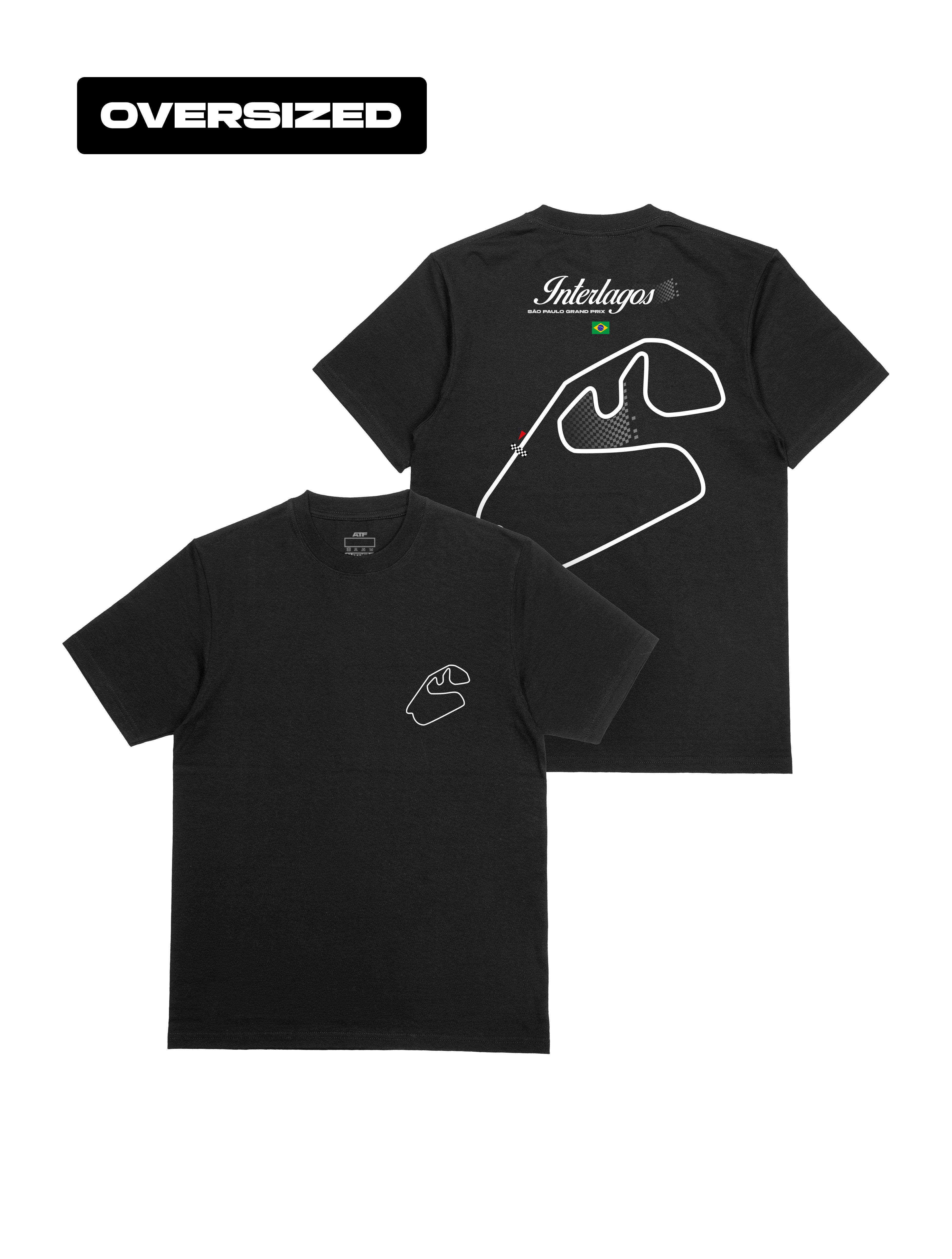 Camiseta Oversized Coleção Legends Tracks - Interlagos