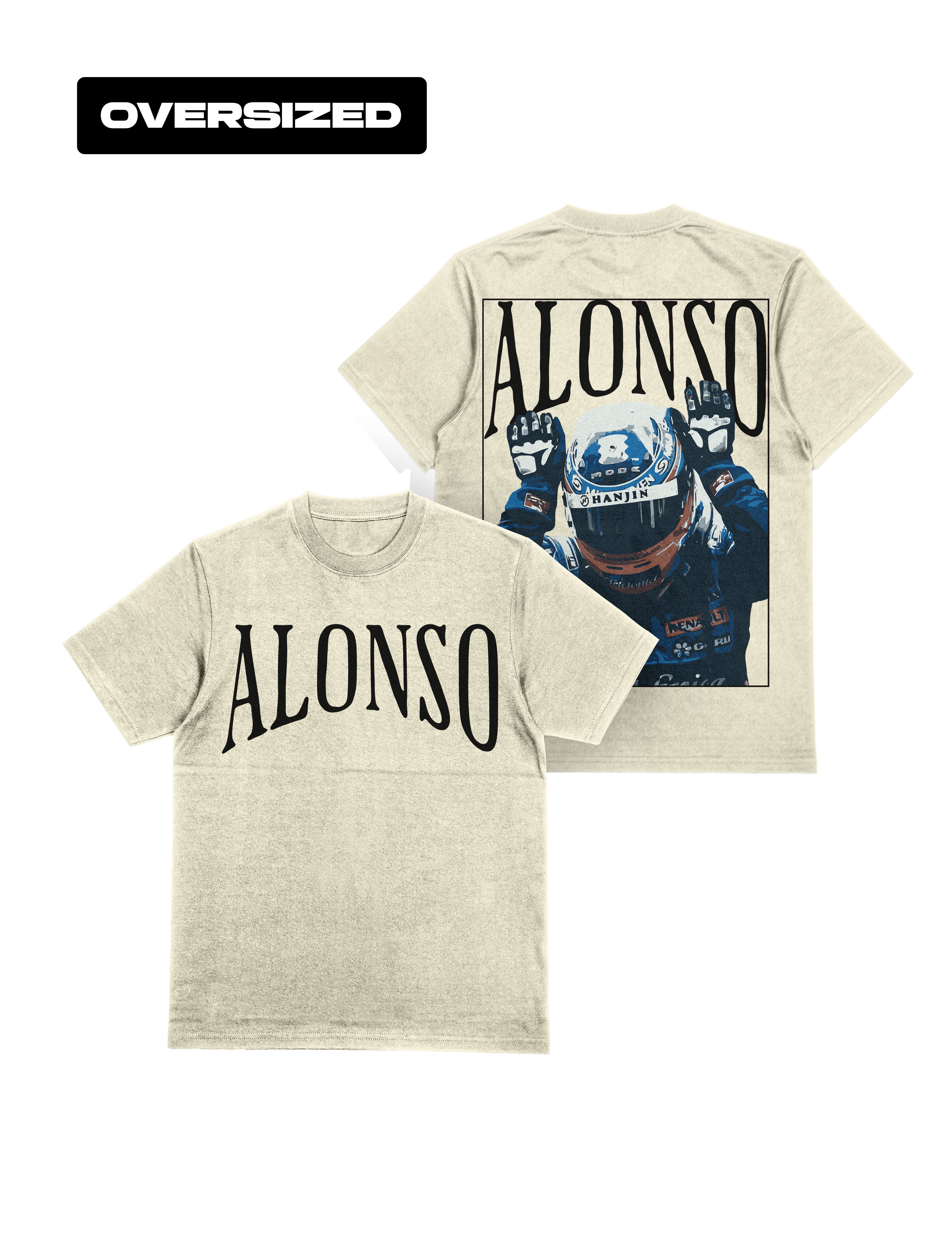 Camiseta Oversized Fernando Alonso Offwhite Card