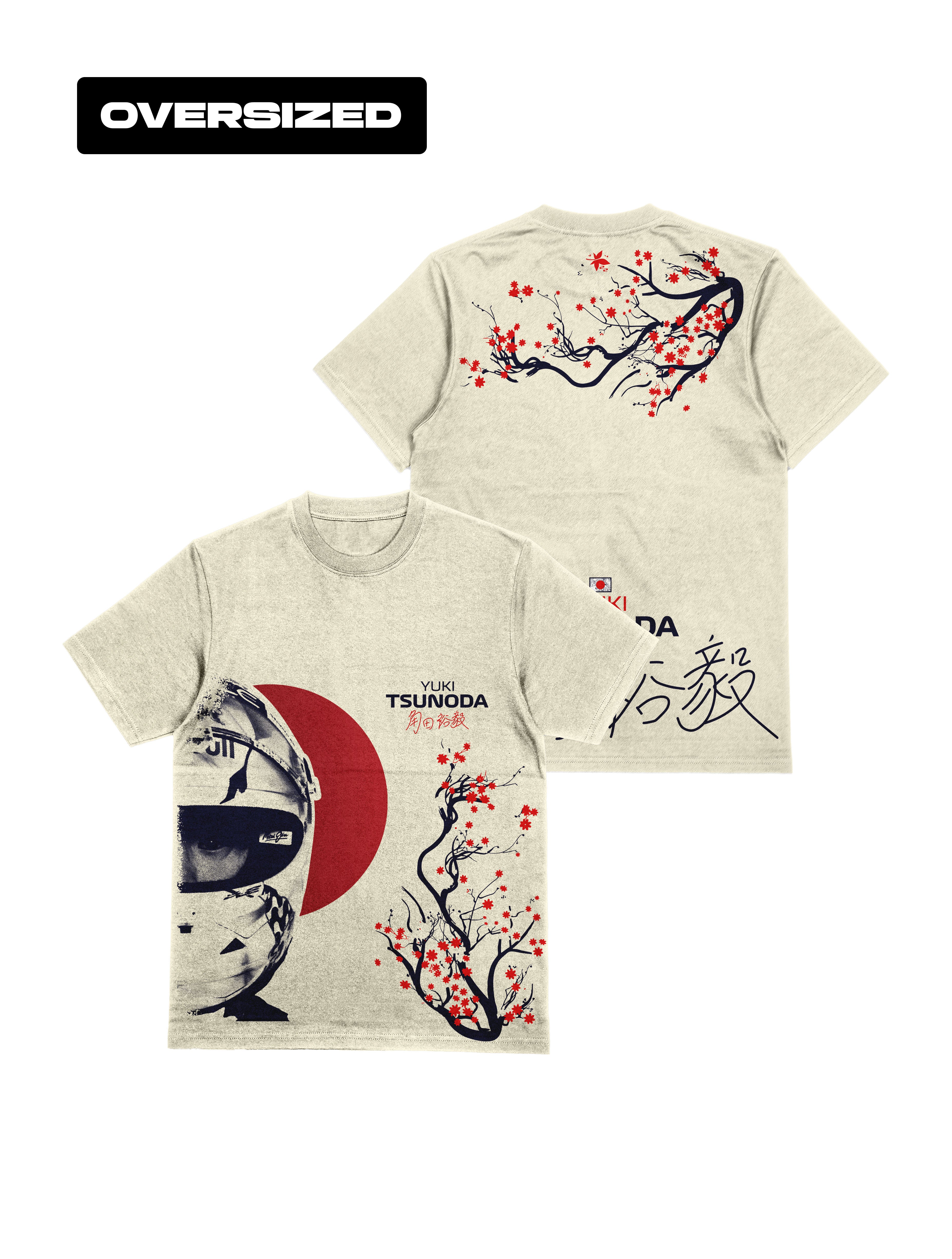 Camiseta Oversized Yuki Tsunoda Country Off White Card