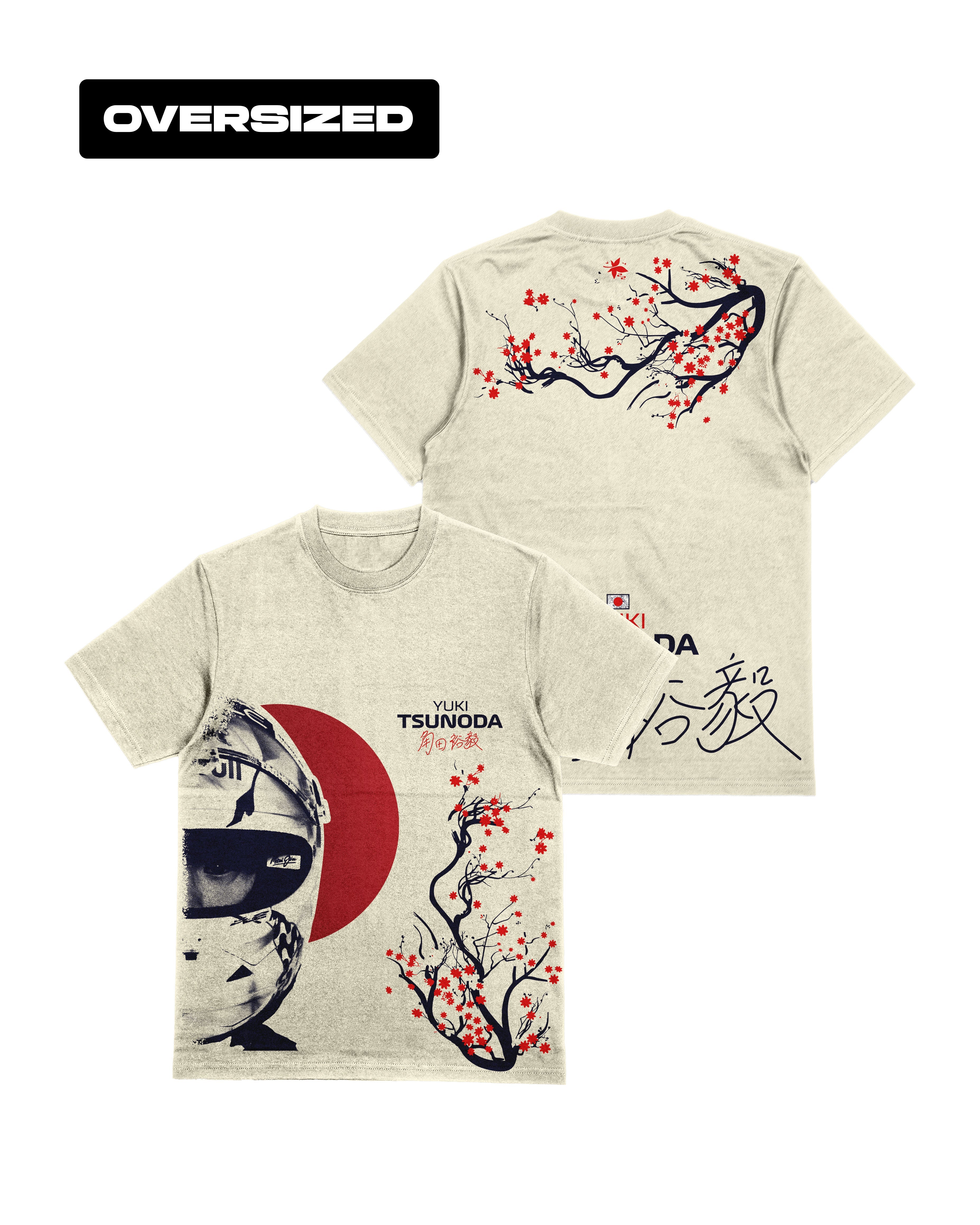 Camiseta Oversized Yuki Tsunoda Country Off White Card