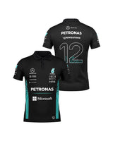 Camisa Polo Kimi Antonelli Mercedes F1 2026 Preta