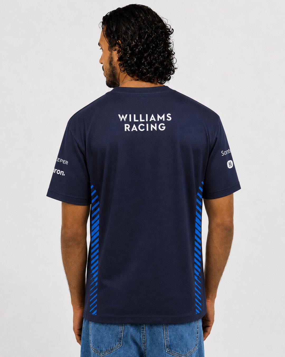 Camiseta Algodão Williams Equipe Azul Marinho 2025