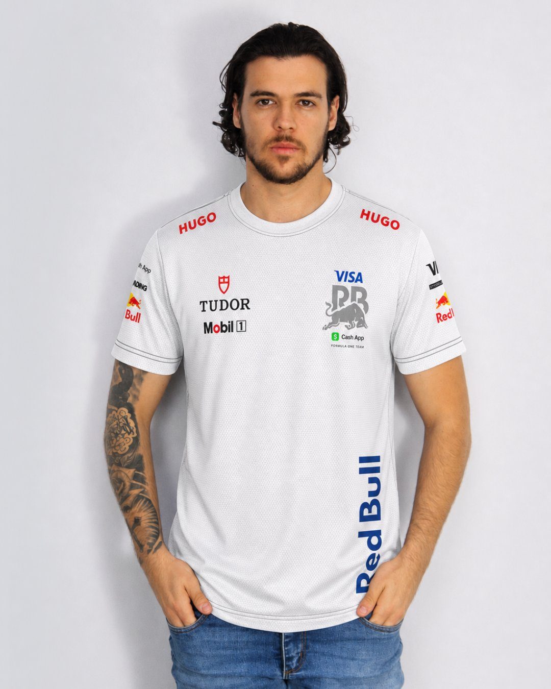 Camiseta Dryfit Racing Bulls Equipe Branco 2025