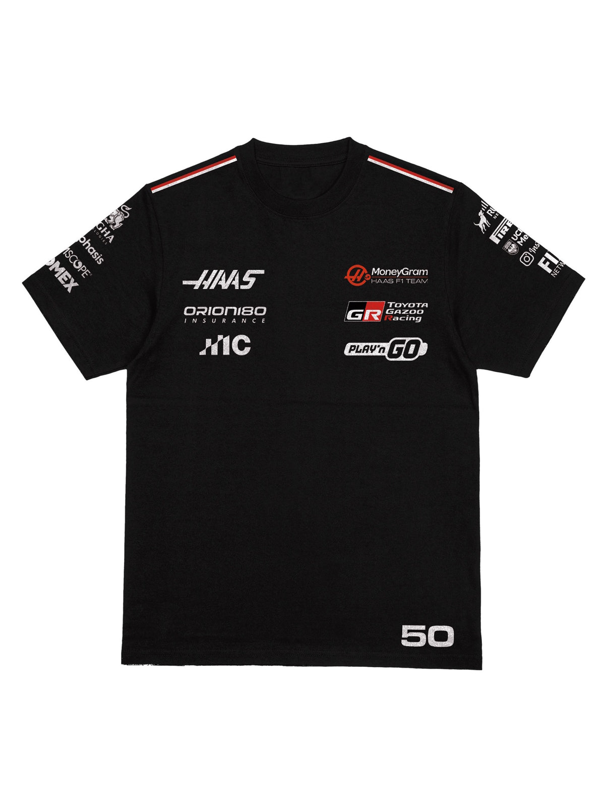 Frente da Camiseta Oversized Rafael Câmara Haas, com o 50 na barra