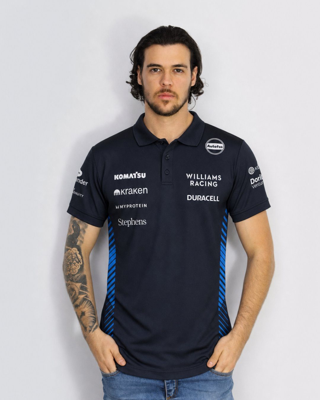 Camiseta Polo Williams Equipe Azul Marinho 2025