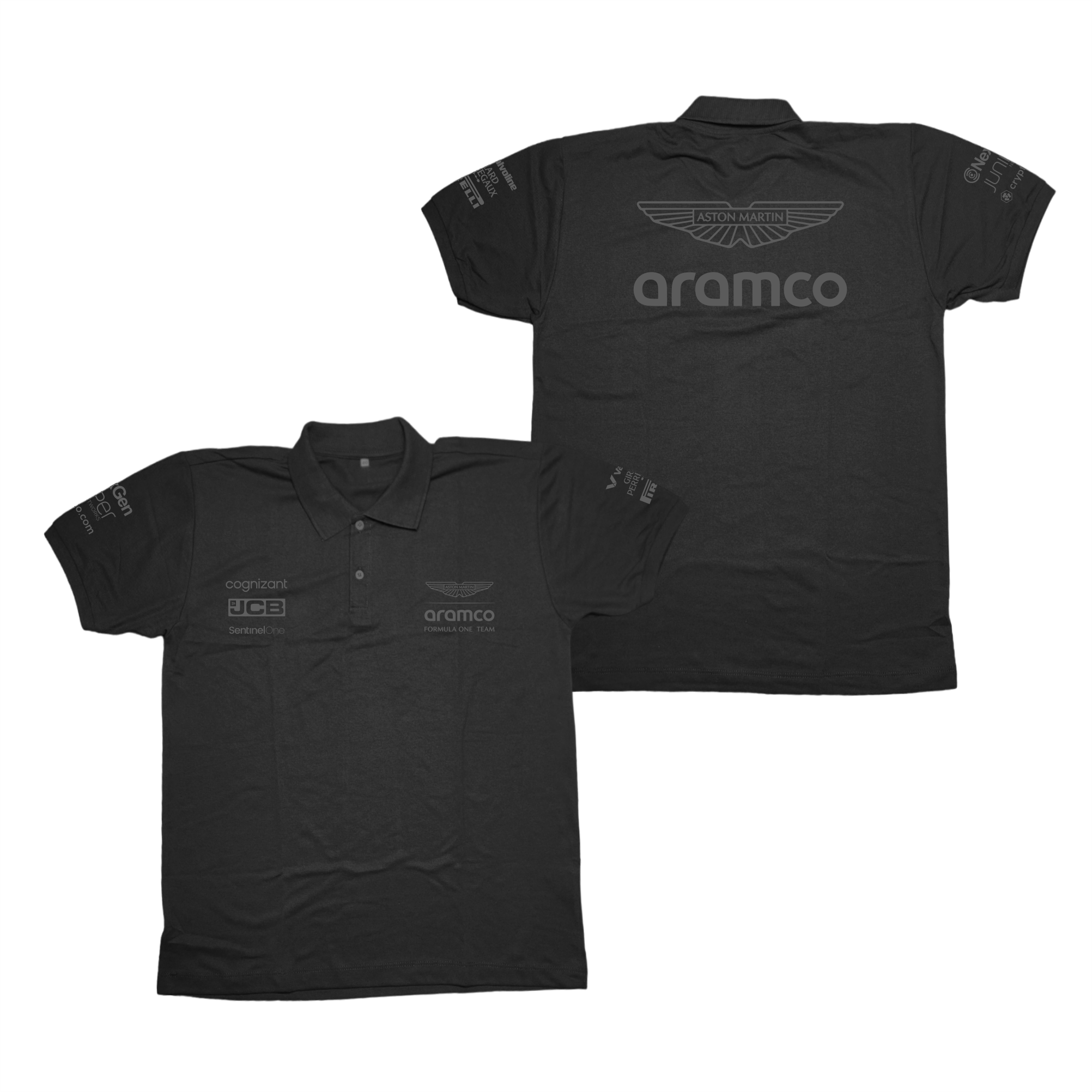 Camisa Polo Aston Martin 2024 All Black