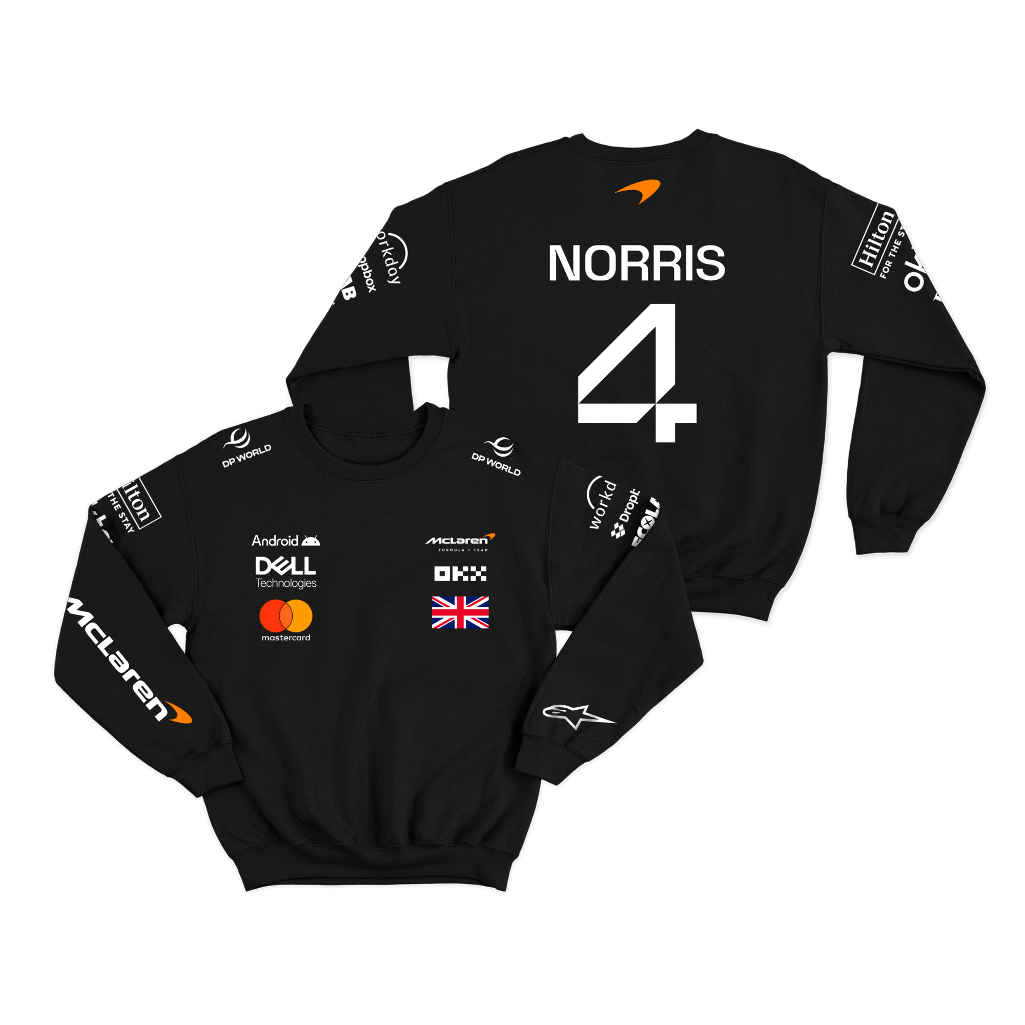 Moletom Mclaren Lando Norris 2025 Preto