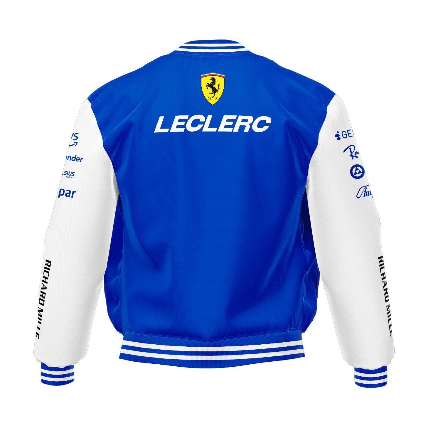 Jaqueta Ferrari Edição Miami 2025 Azul Charles Leclerc