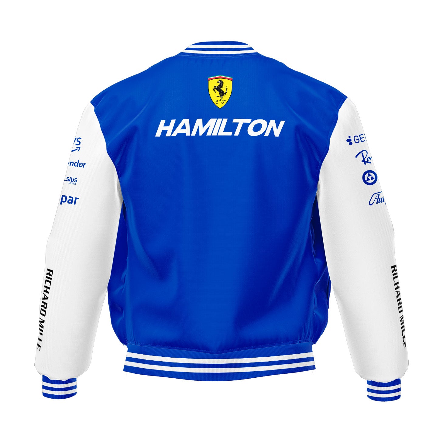 Jaqueta Ferrari Edição Miami 2025 Azul Lewis Hamilton