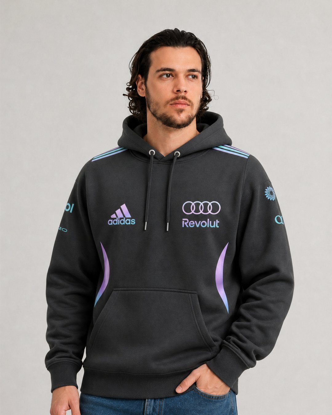Moletom Canguru Audi F1 Team Edição Miami 2026