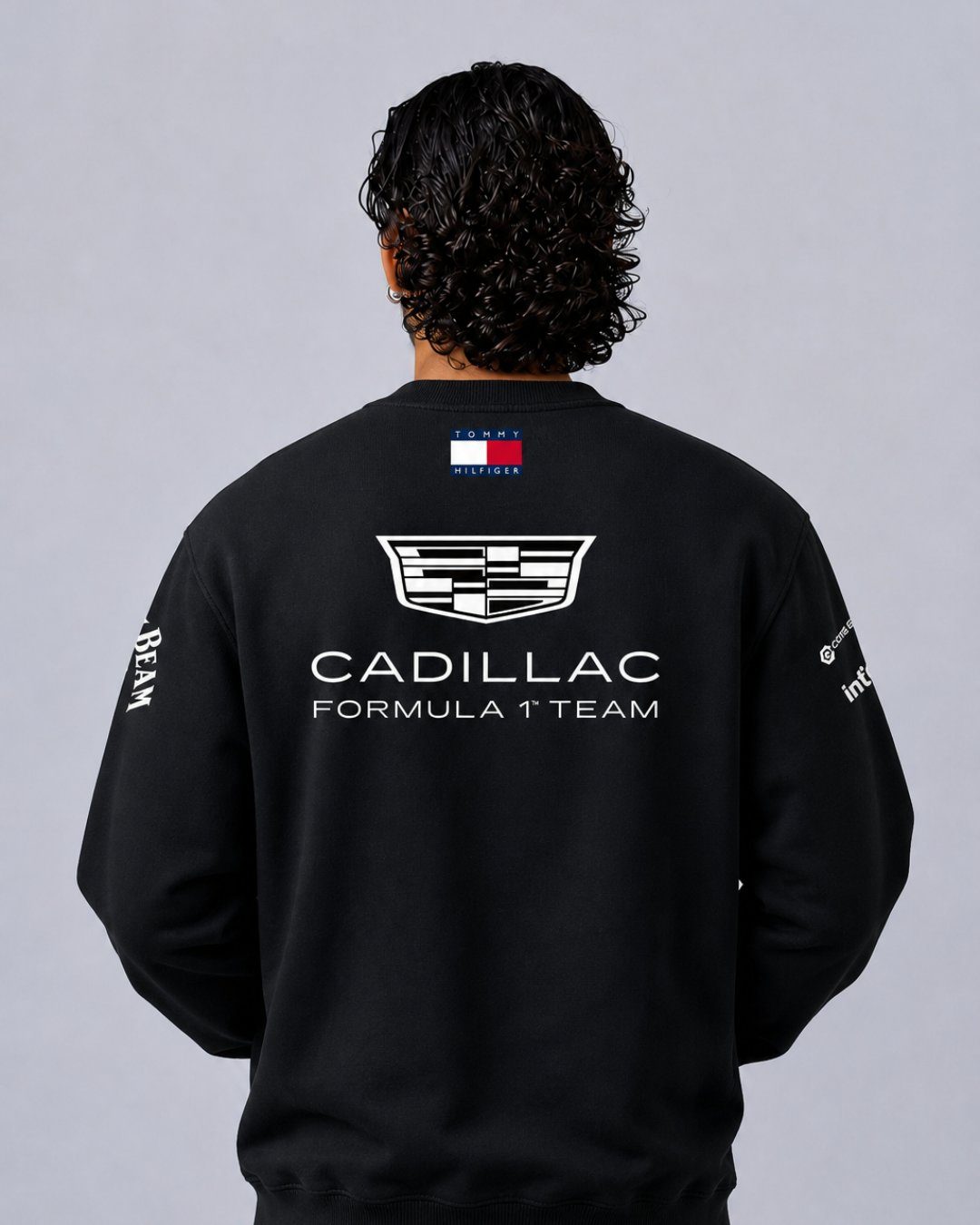 Moletom Careca Cadillac F1 Equipe Preto