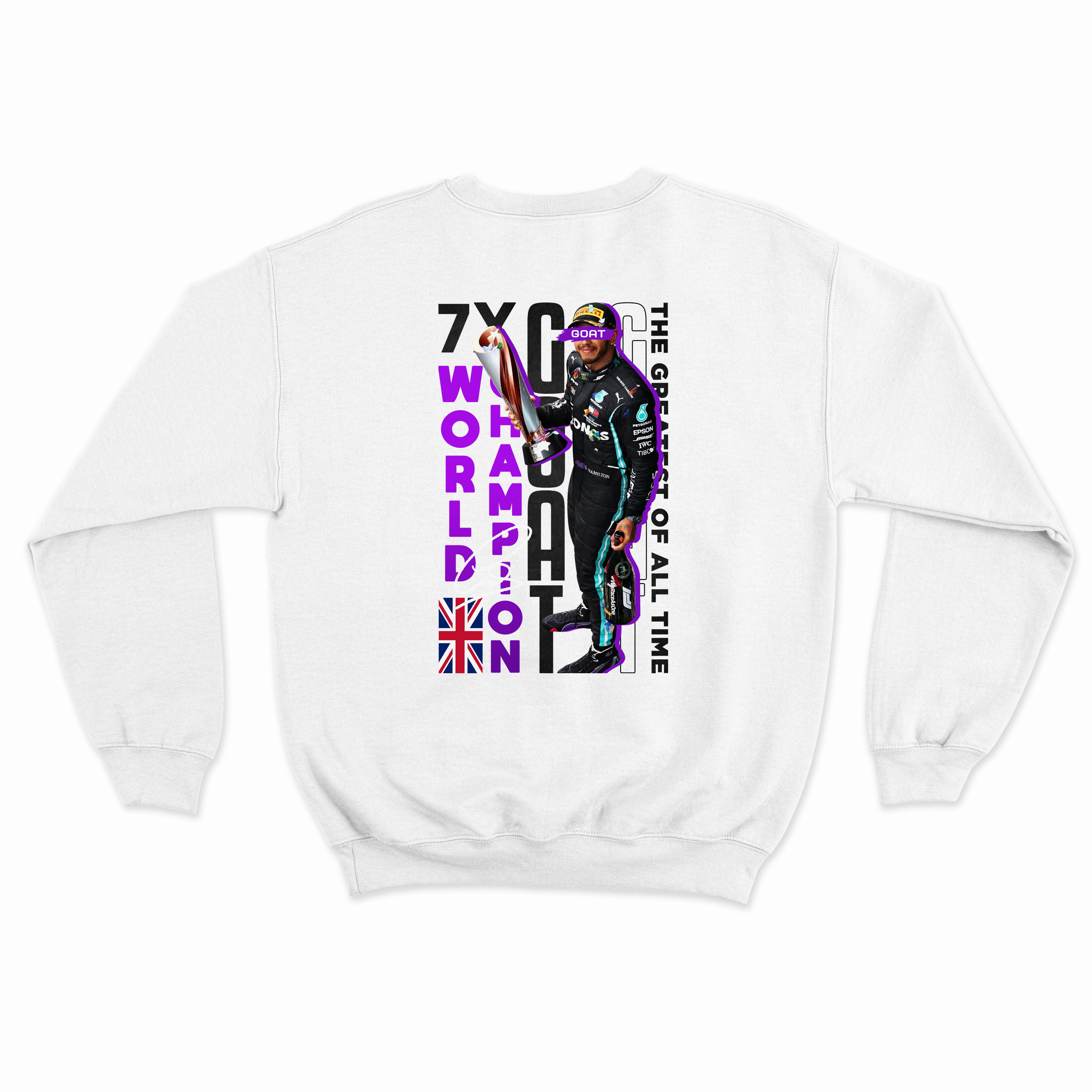 Moletom Moments Lewis Hamilton Goat Branca - Autofãs Store
