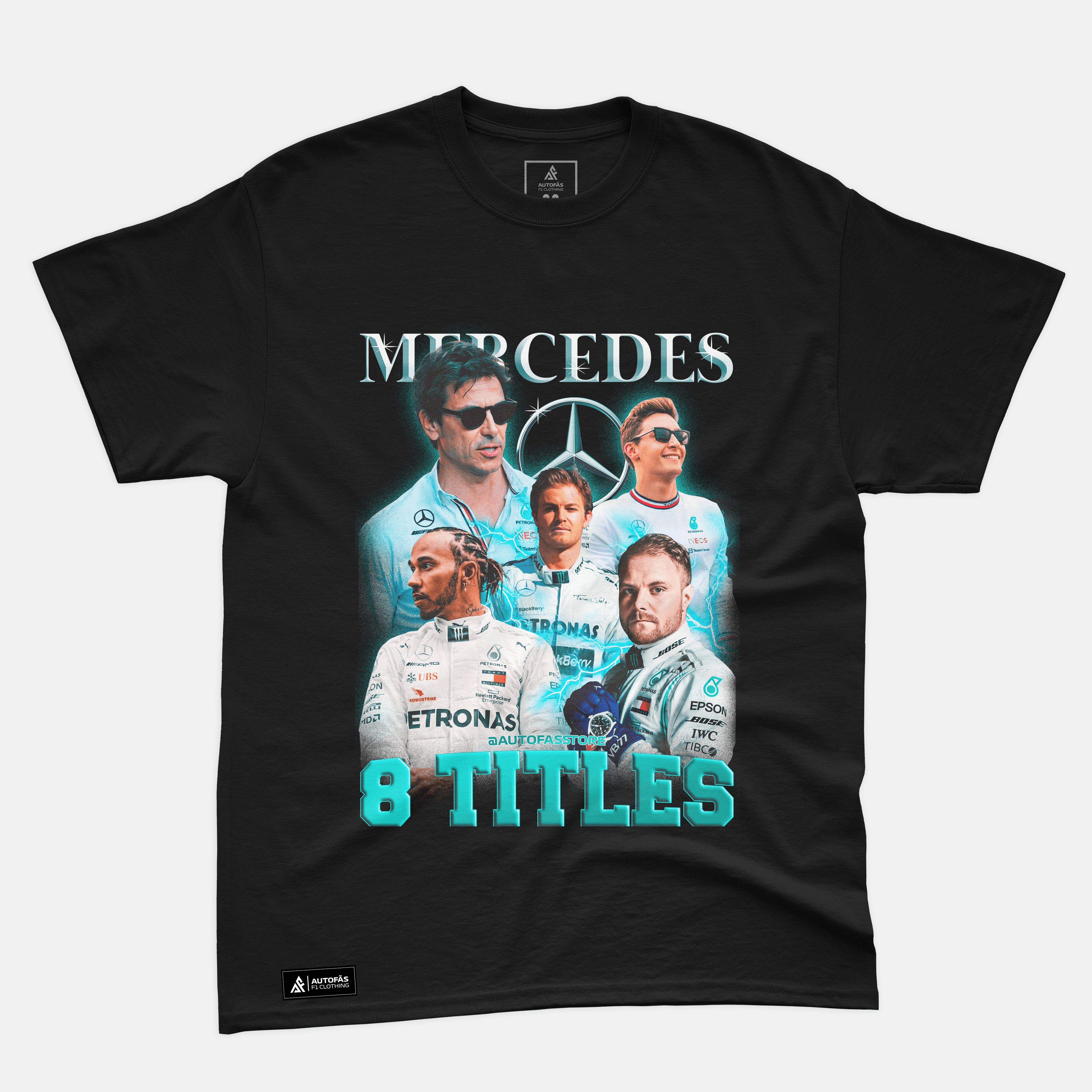 Camiseta Bootleg Equipe Mercedes - Autofãs Store