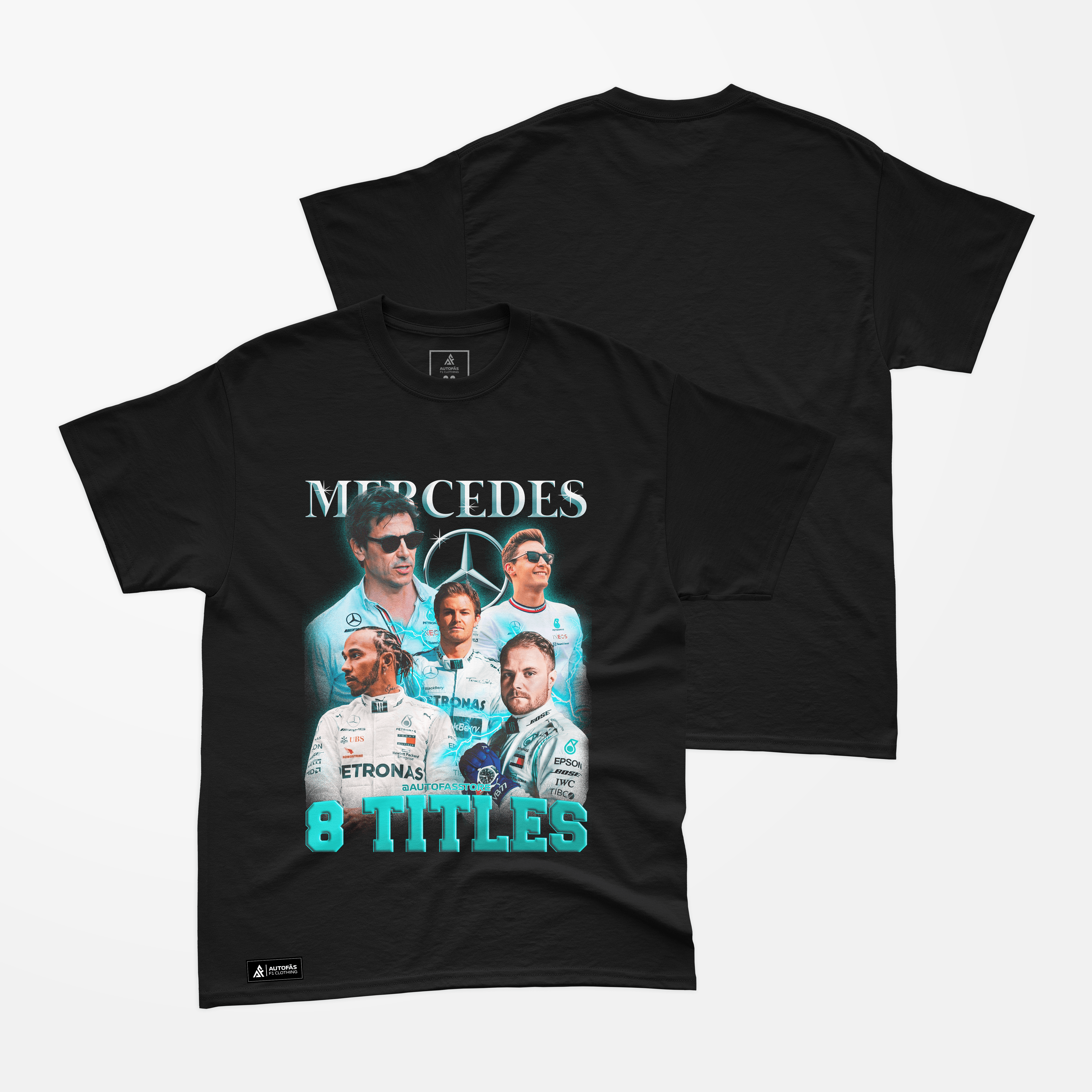 Camiseta Bootleg Equipe Mercedes - Autofãs Store