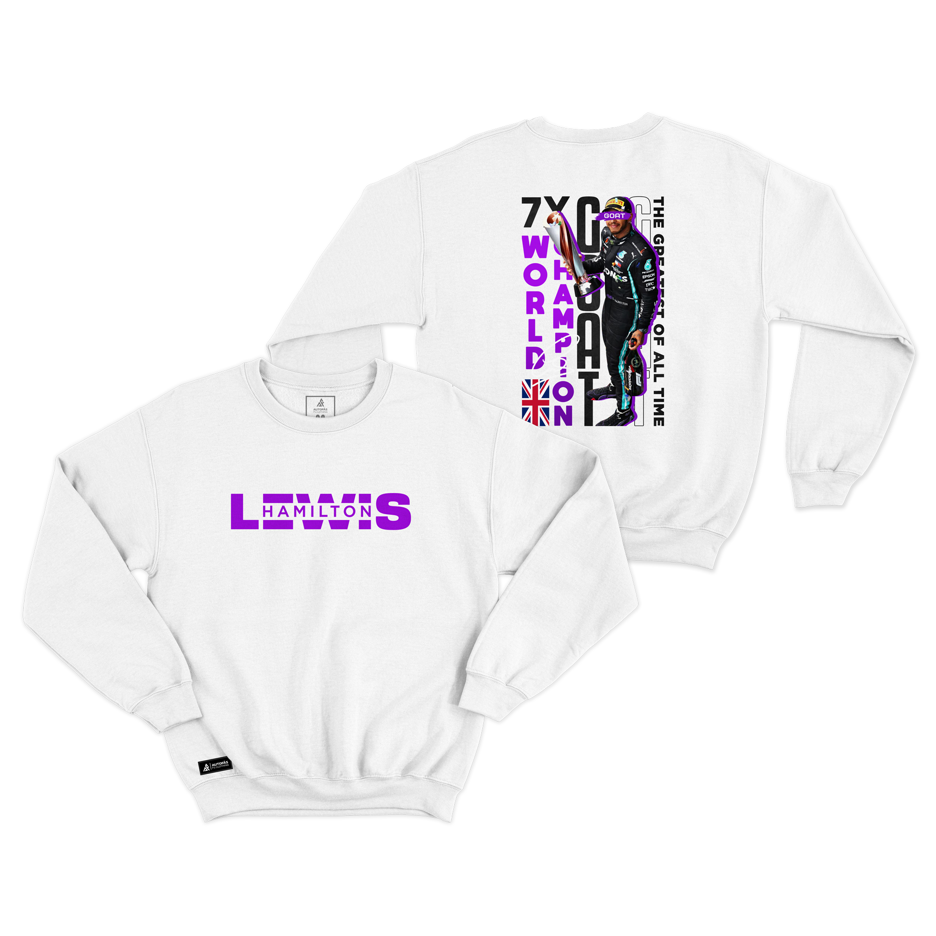 Moletom Moments Lewis Hamilton Goat Branca - Autofãs Store