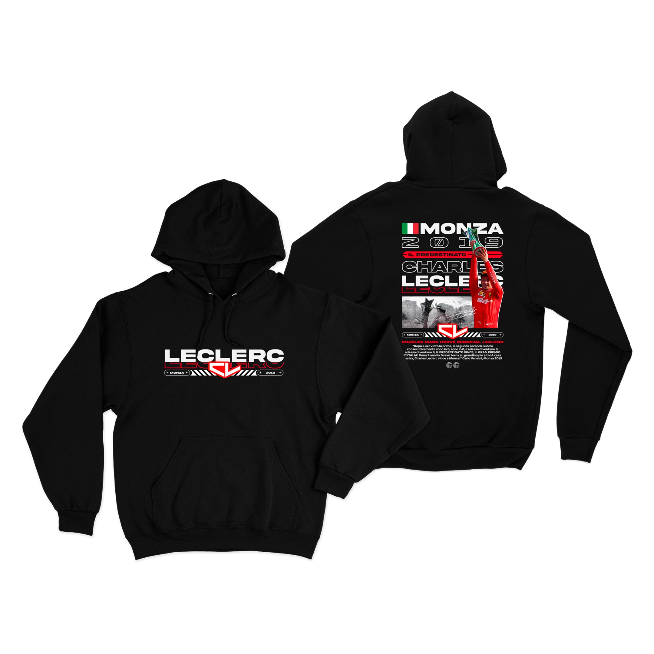 Moletom Canguru Moments Charles Leclerc Monza 2019