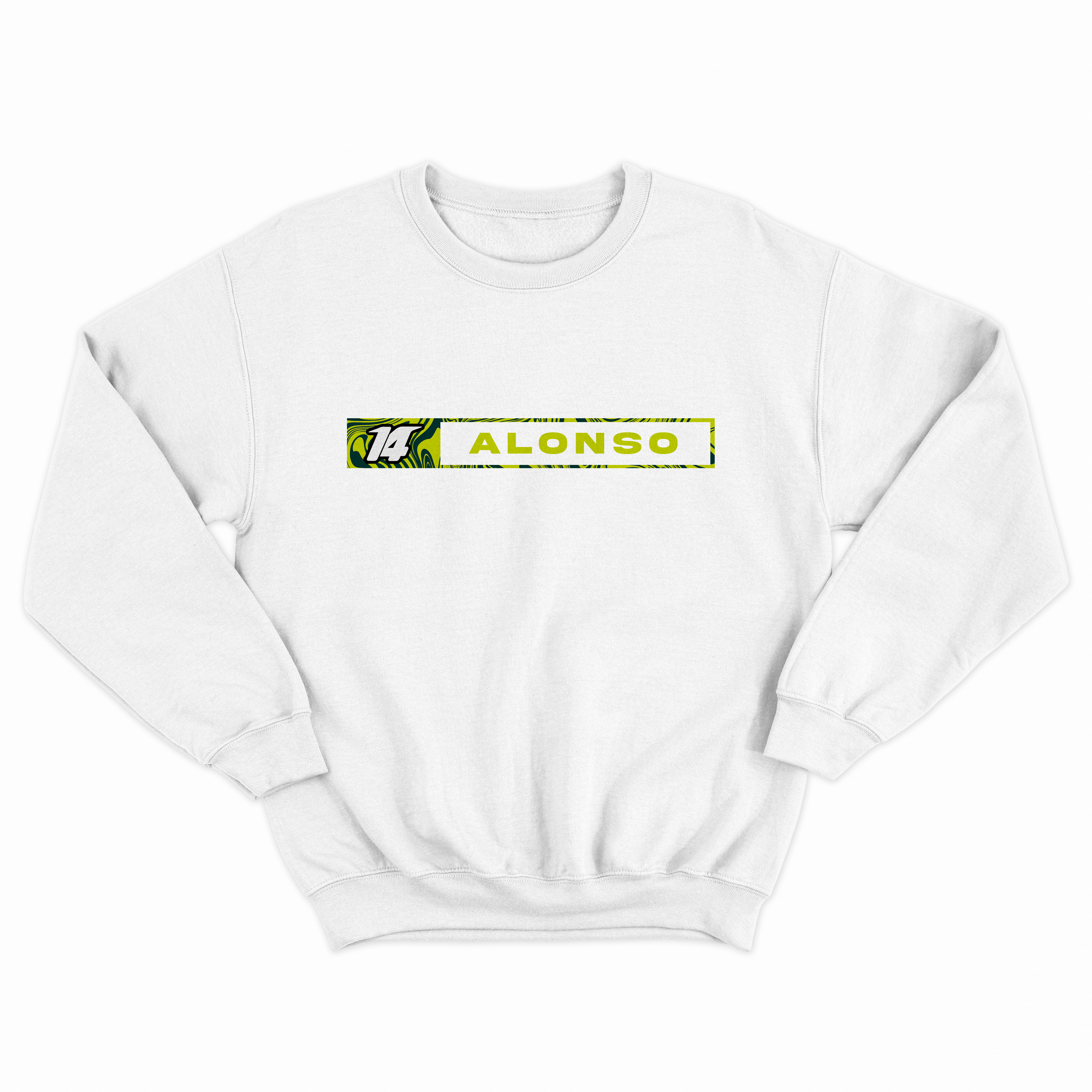 Moletom Fernando Alonso Coleção Liquid Branco - Autofãs Store