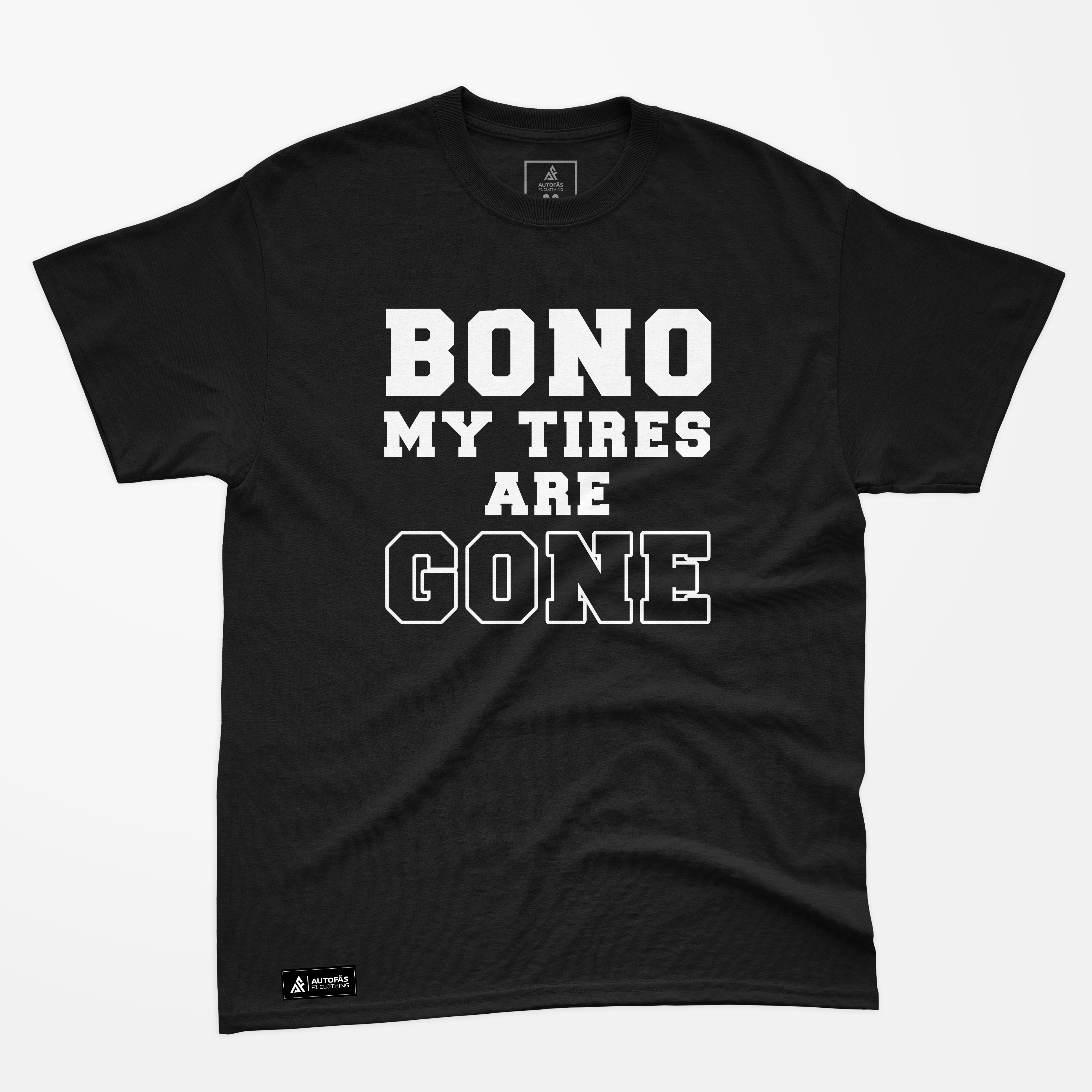 Camiseta Moments Bono My Tires are Gone - Autofãs Store