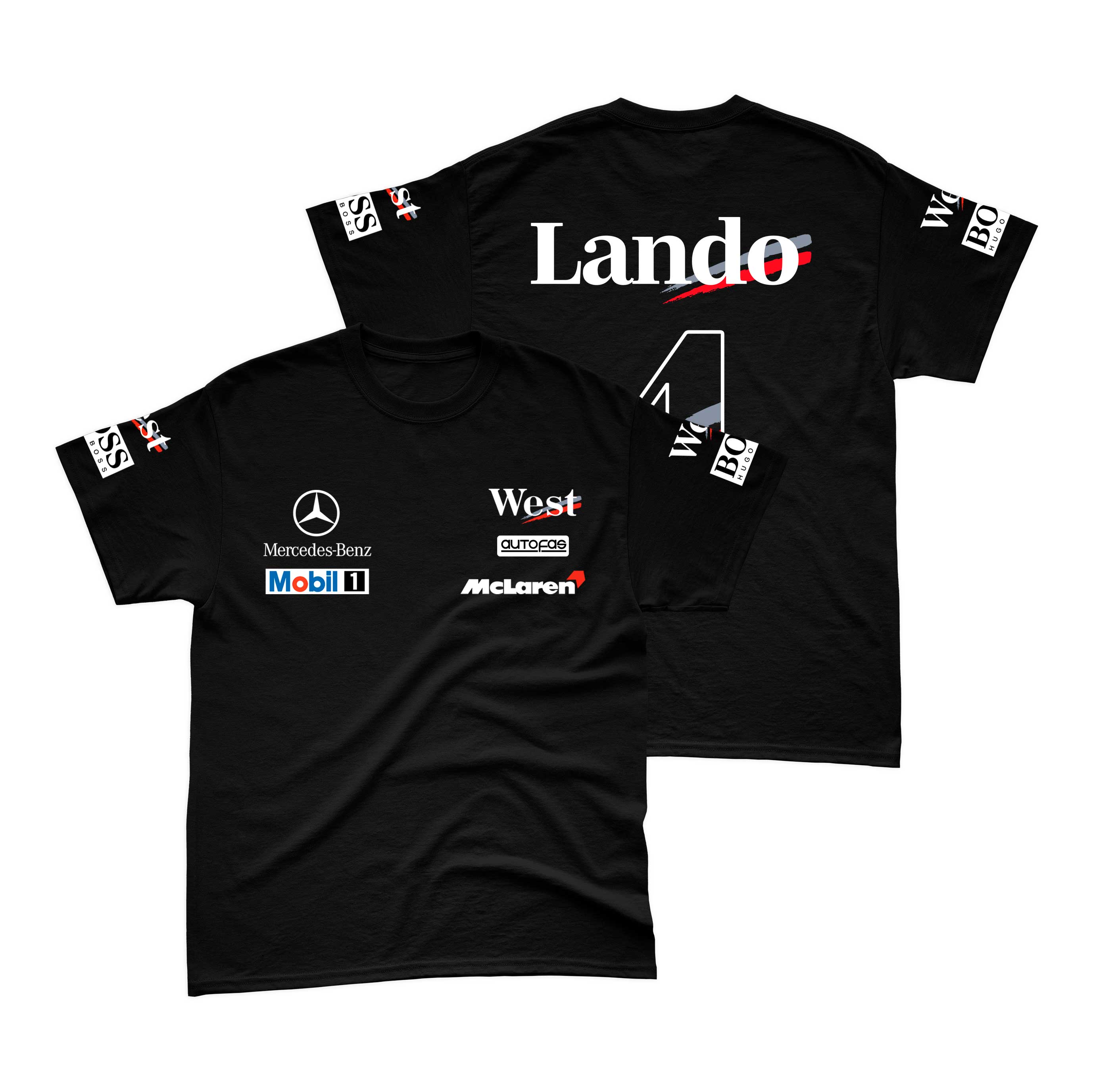 Camiseta Mclaren Edição World Champion Lando Norris 98/24 100% Algodão