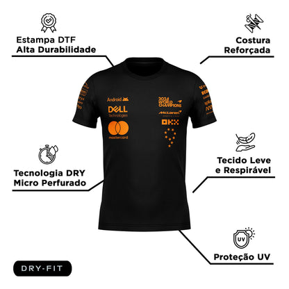 Camiseta Dryfit Mclaren Campeã Mundial 2024