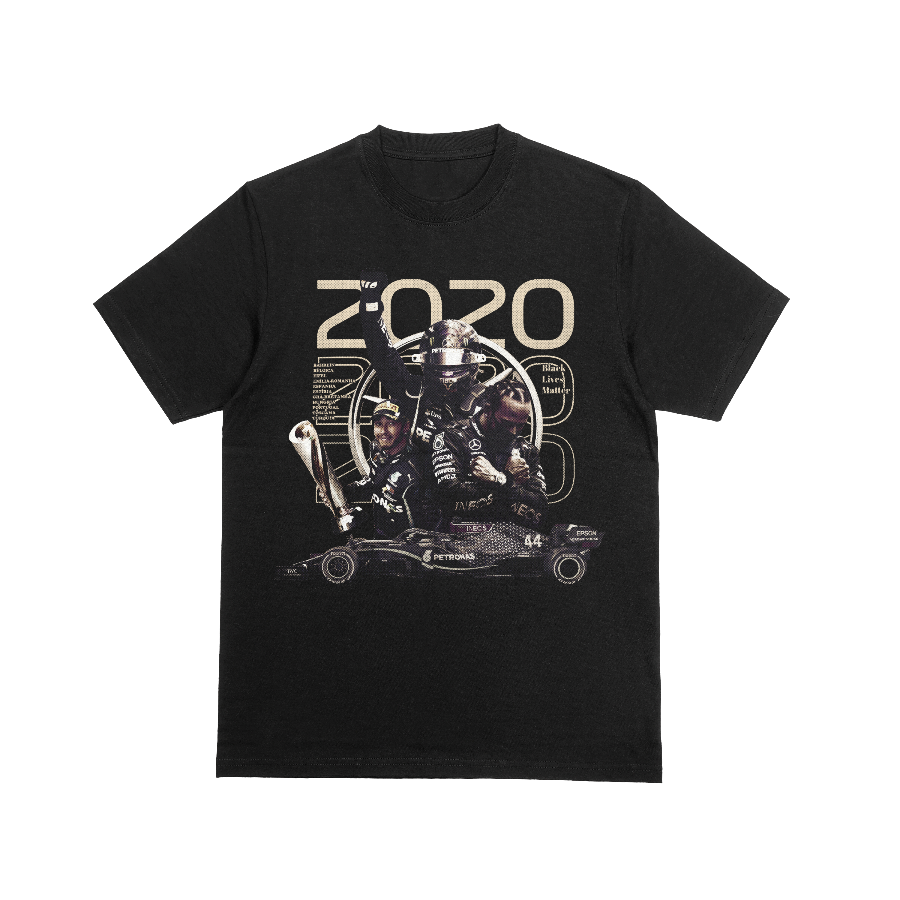 Camiseta Oversized Lewis Hamilton Mercedes 2020