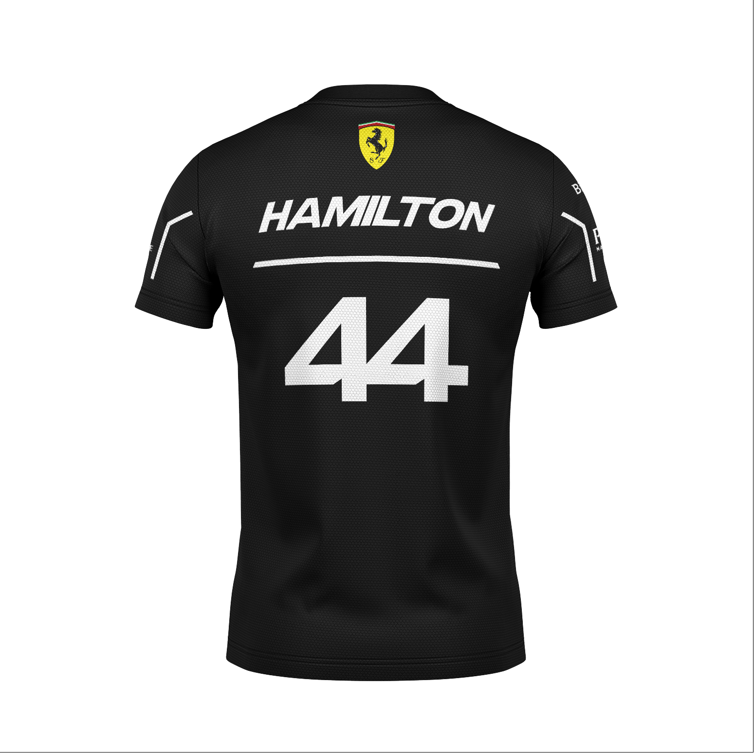 Camiseta Dryfit Ferrari Hamilton Preto 2025